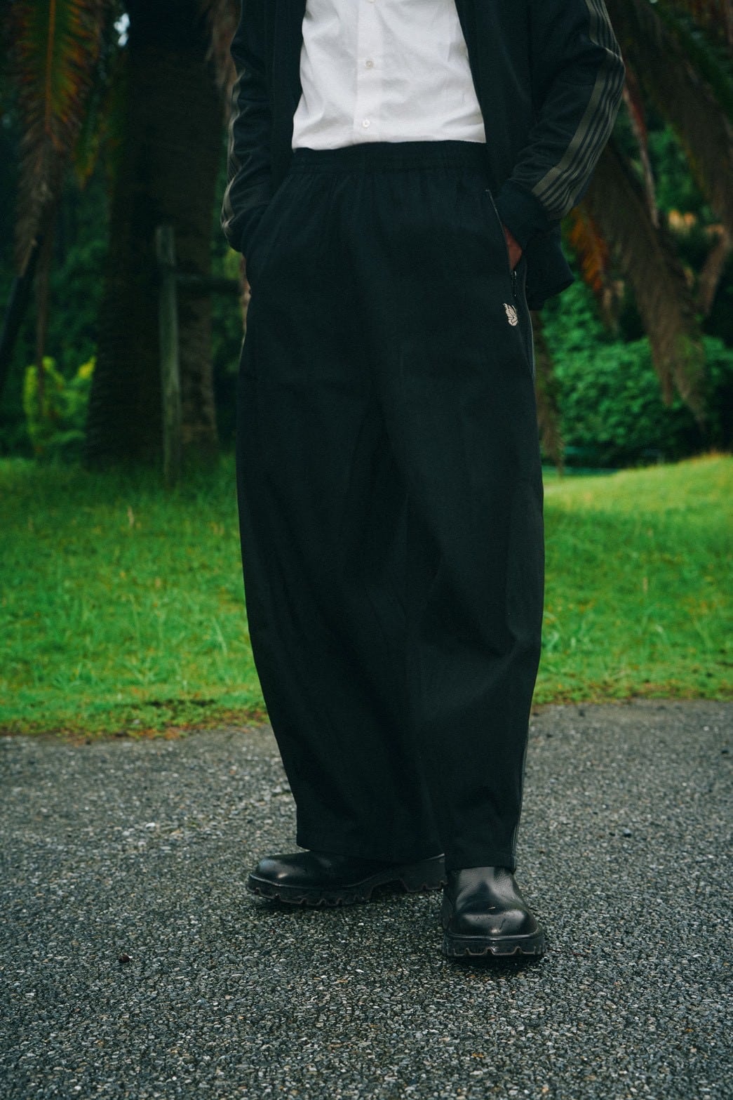 NEEDLES【B’2nd EXCLUSIVE】/ニードルズ【B'2nd別注】/H.D. Track Pant - Poly Smooth BLACK XS