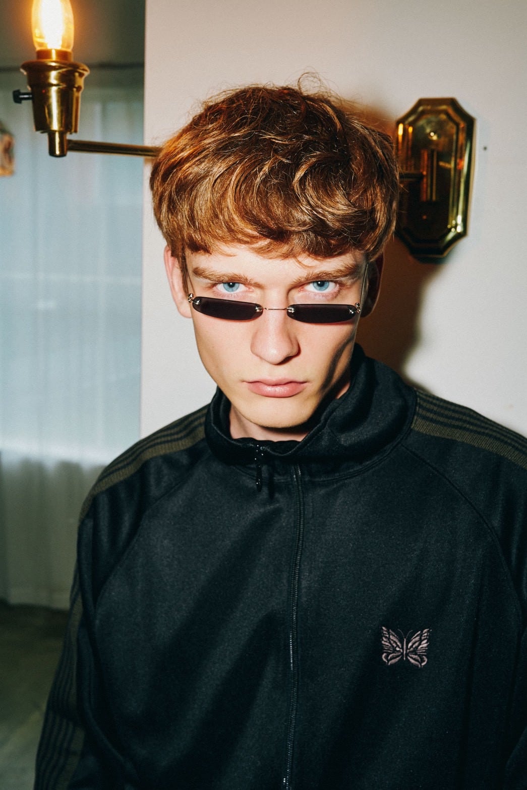 NEEDLES【B’2nd EXCLUSIVE】/ニードルズ【B'2nd別注】/TRACK JACKET - POLY SMOOTH BLACK S