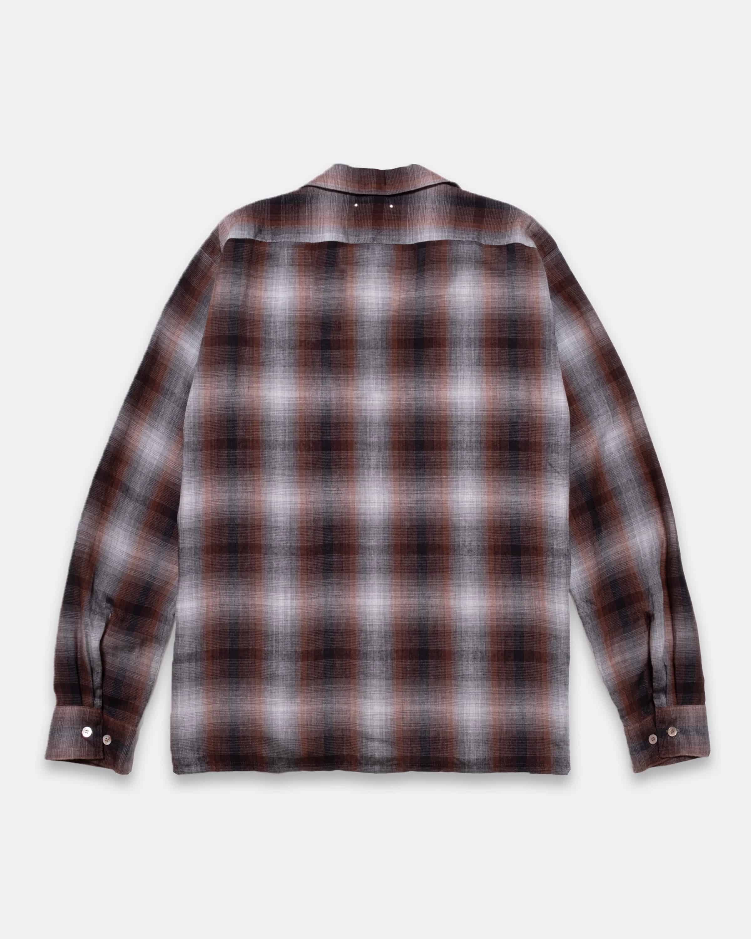 MINEDENIM/マインデニム/T.Rayon Ombre Open Collar Shirt BRT 1