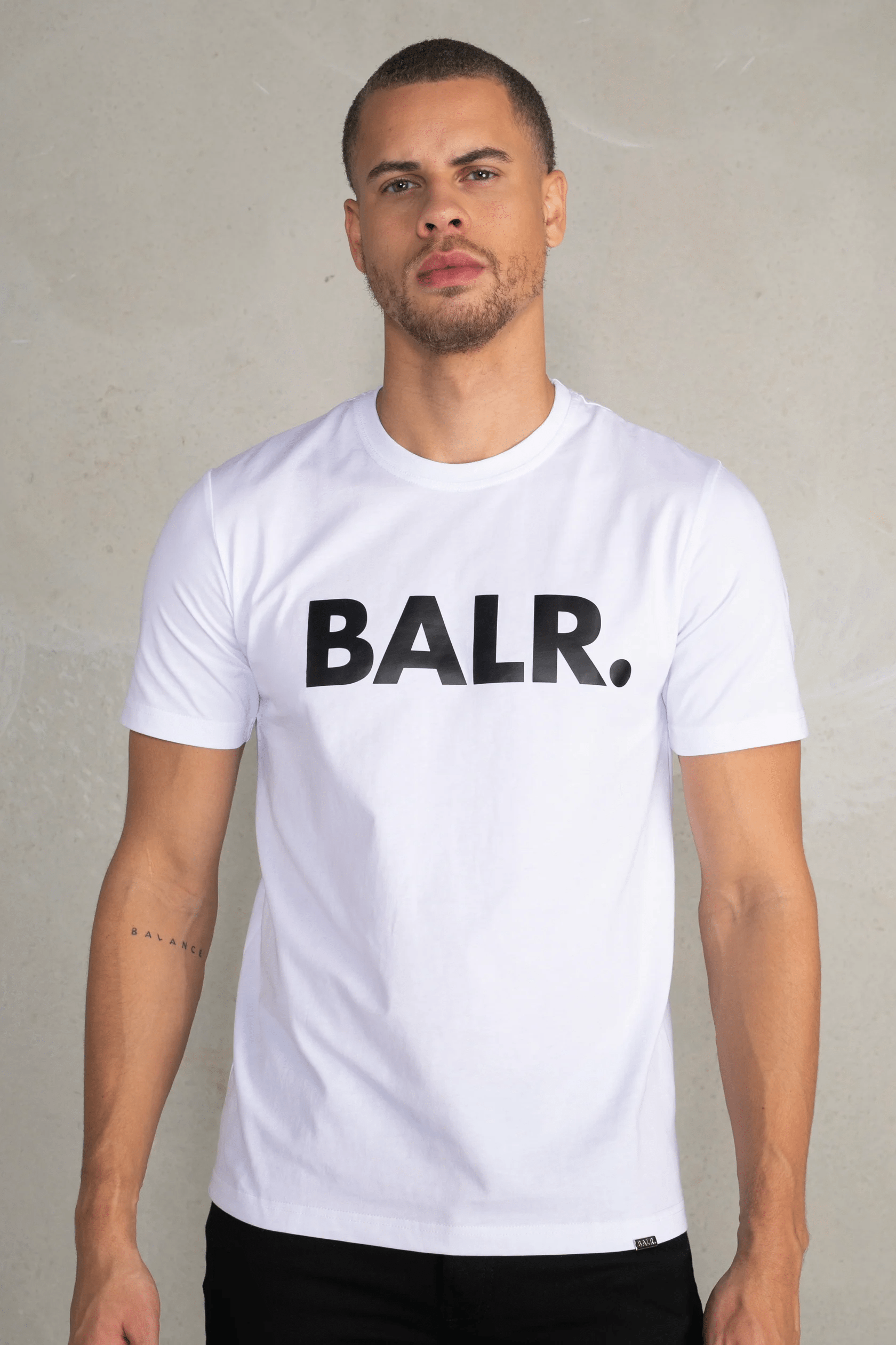 BALR./ボーラー/Brand Straight T-Shirt WHITE L