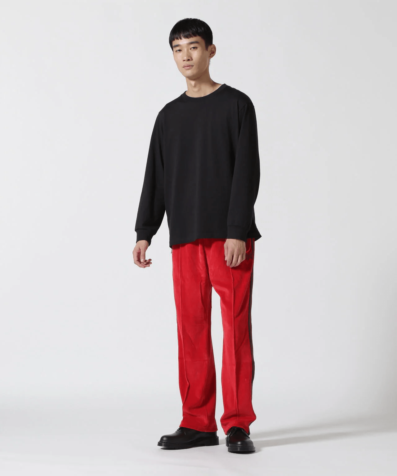 Needles/ニードルズ/NARROW TRACK PANT - C/PE VELOUR(S A-Red)｜ B