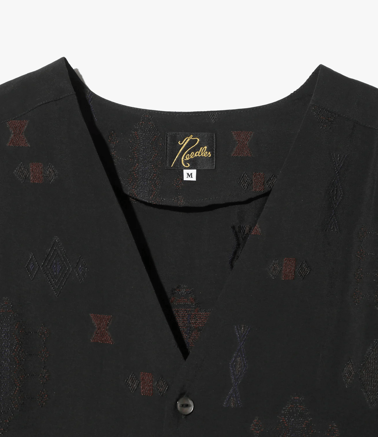 Needles/ニードルズ/V NECK SHIRT - R/PE/N ETHNIC CUT JQ.