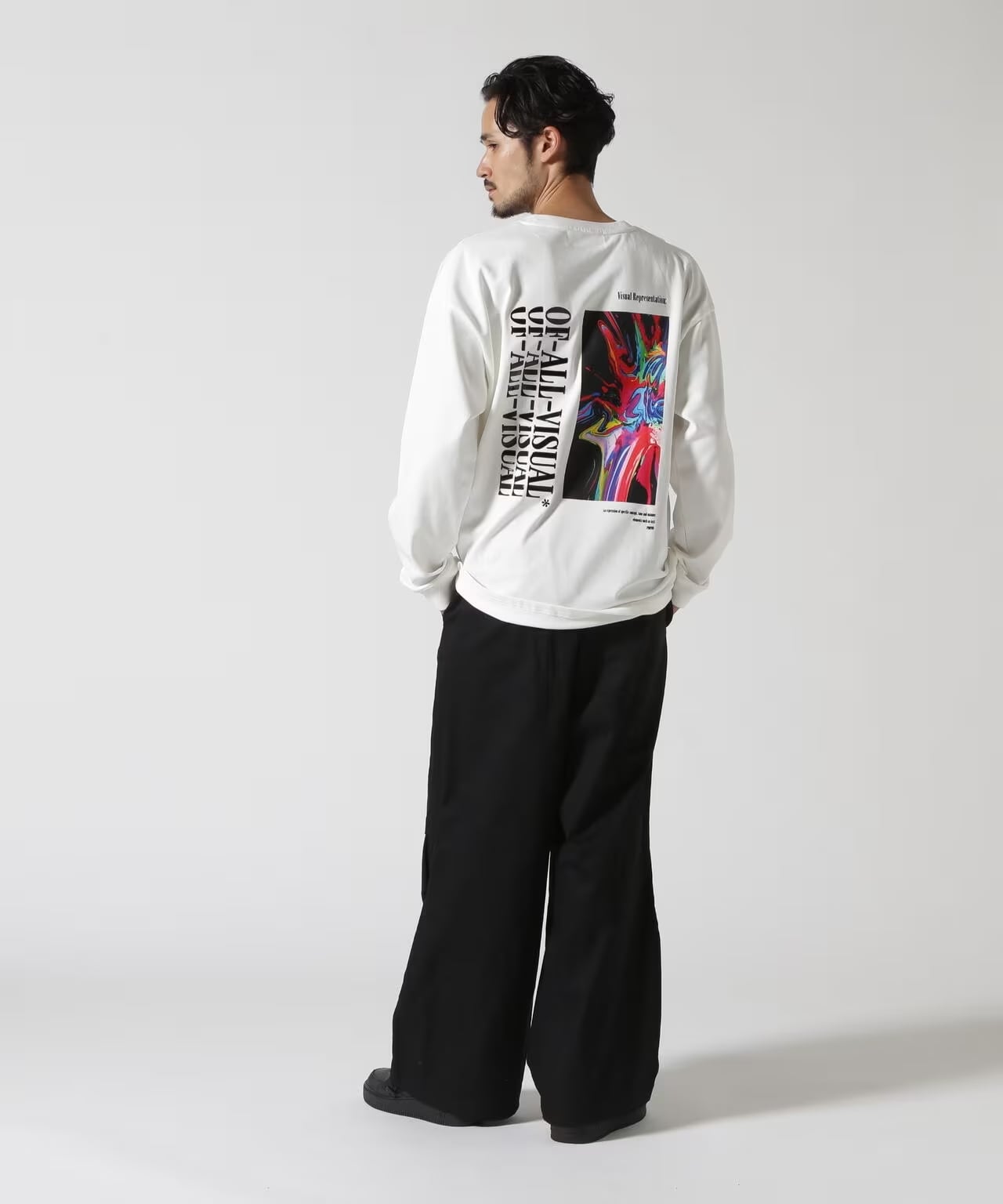 A4A/エーフォーエー/RIPPLES LST/ロンT White F