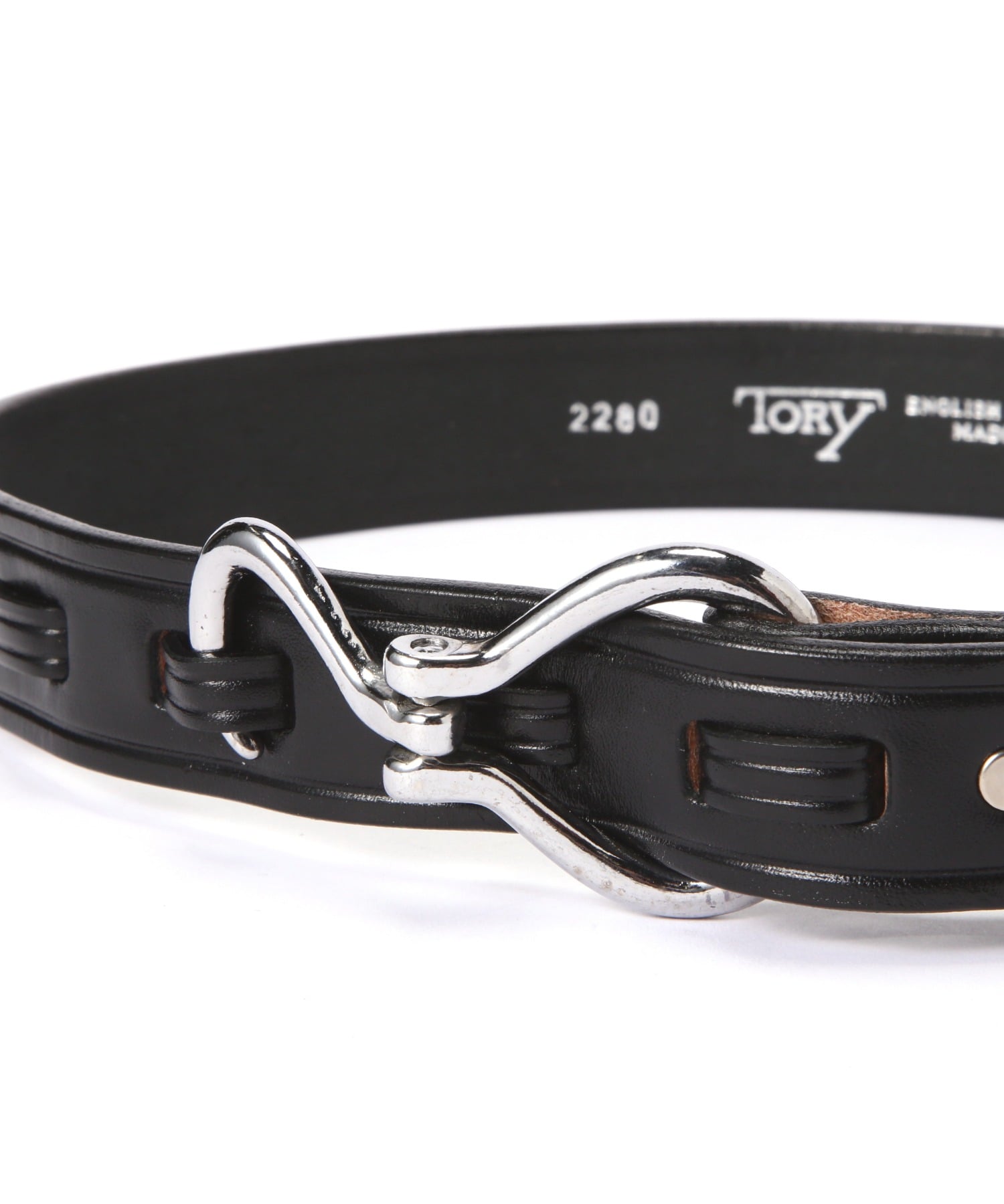 TORY LEATHER/トリーレザー/Nickel Hoof Pick Belt BLACK 34