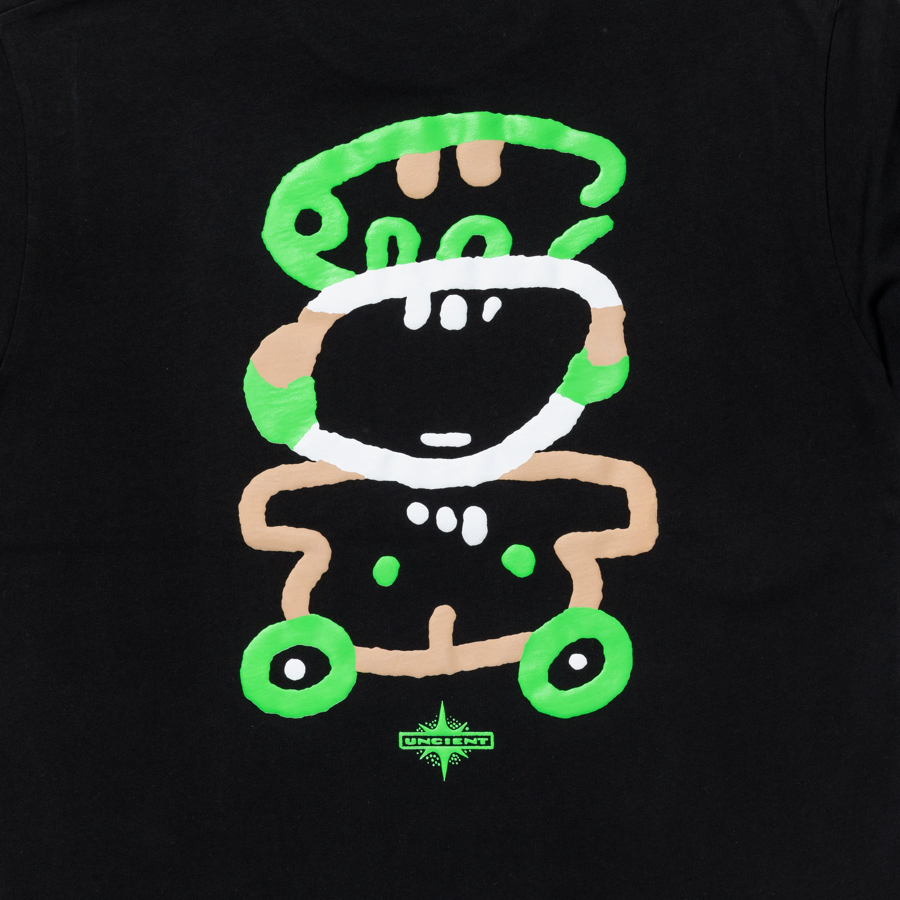 loosejoints/ルーズジョインツ/SHUHEI ABE - 'ENCOUNT UNICIENT' S/S TEE BLACK S