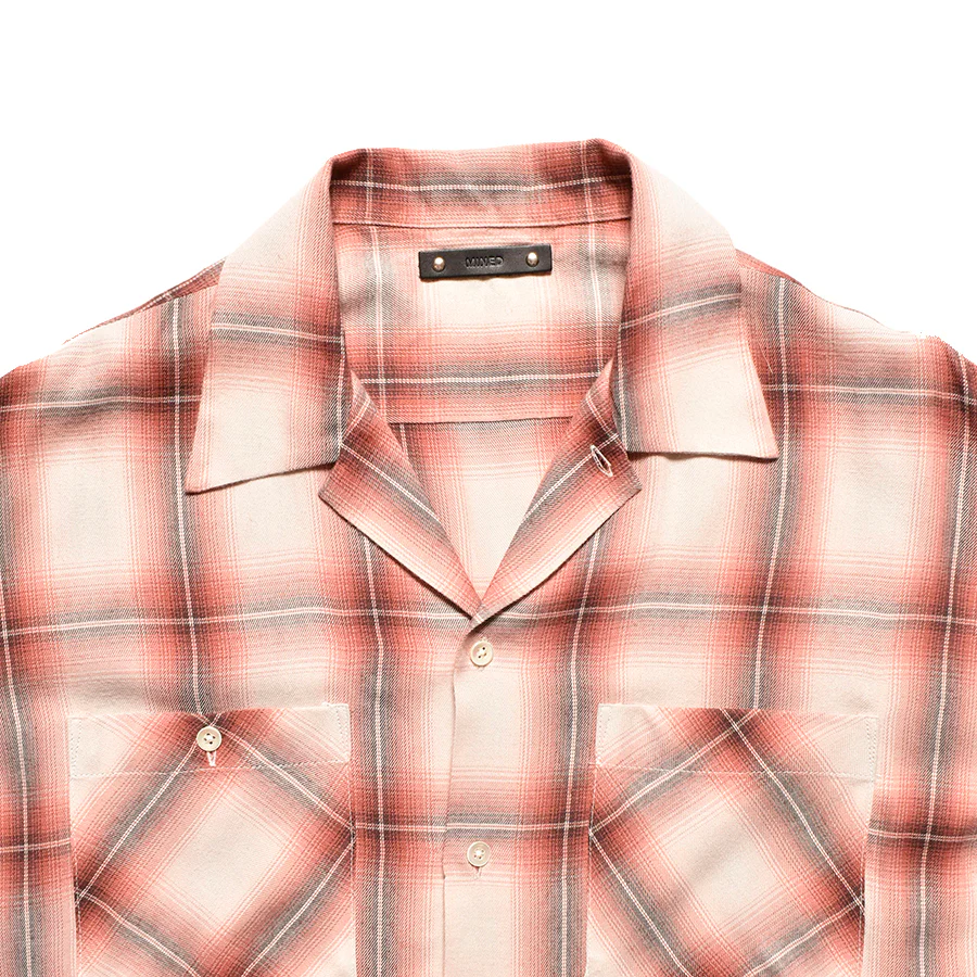 MINEDENIM - R.Ombre Open Collar SH - BLT / 2503-5004