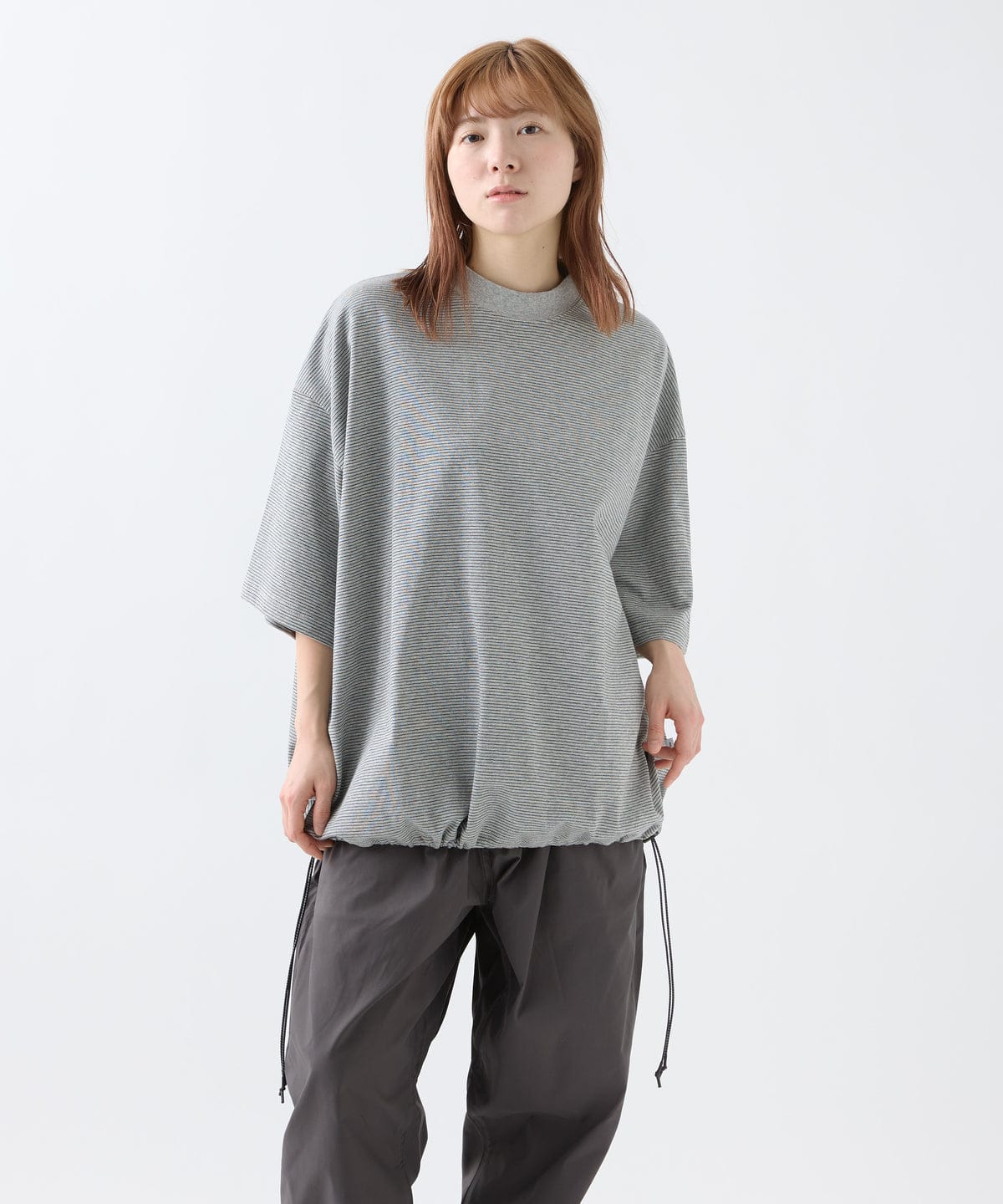 meltum/メルタム/BORDER BALLOON TEE S/S GREY 2