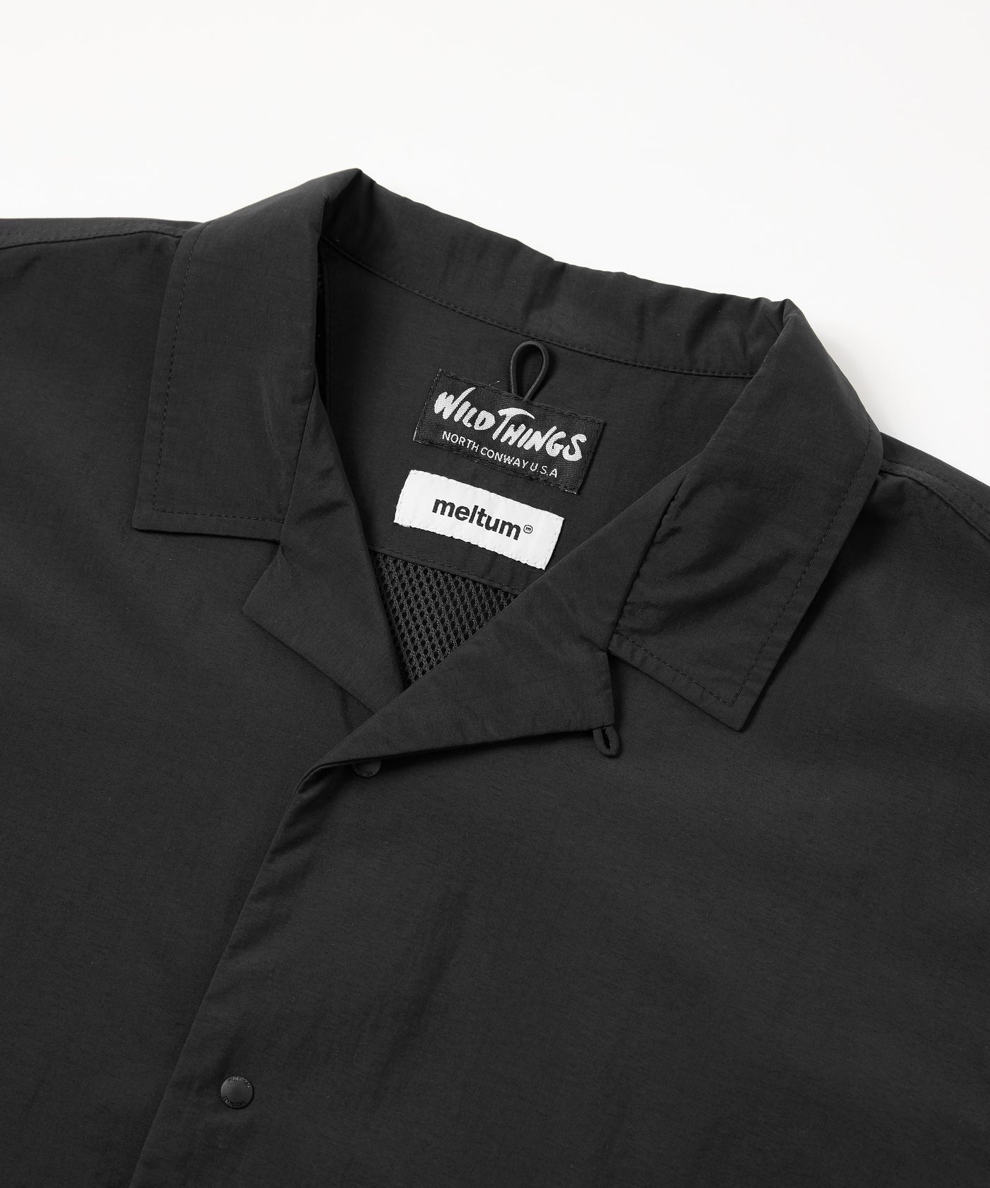 meltum × WILDTHINGS/メルタム × ワイルドシングス/SUPPLEX POUCH SHIRT BLACK 2