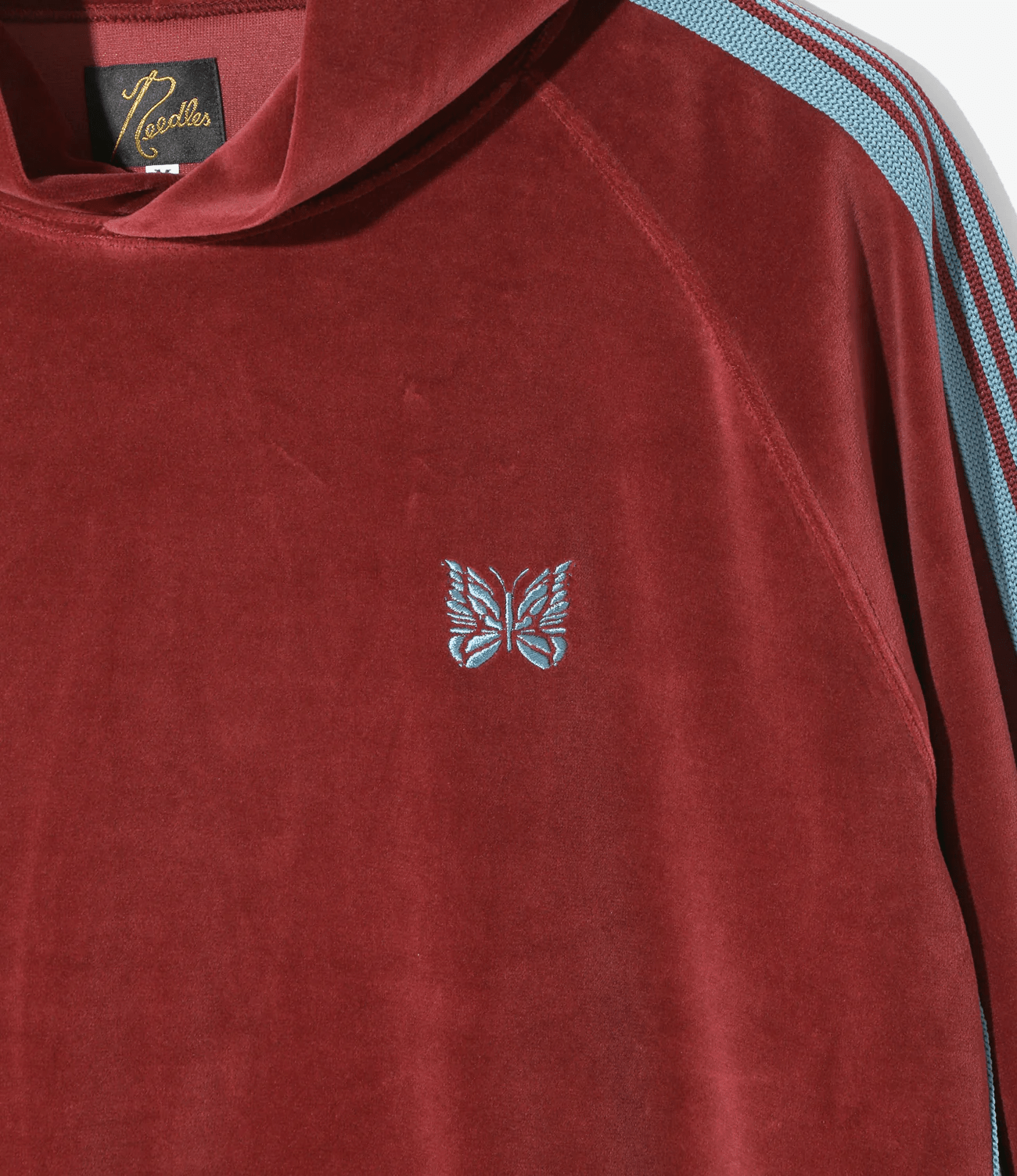 Needles/ニードルズ/TRACK HOODY - C/PE VELOUR B-burgundy M