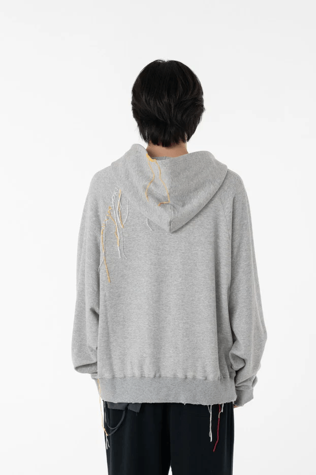 DISCOVERED/ディスカバード/LOOPING ZIP SWEAT HOODIE GREY 1