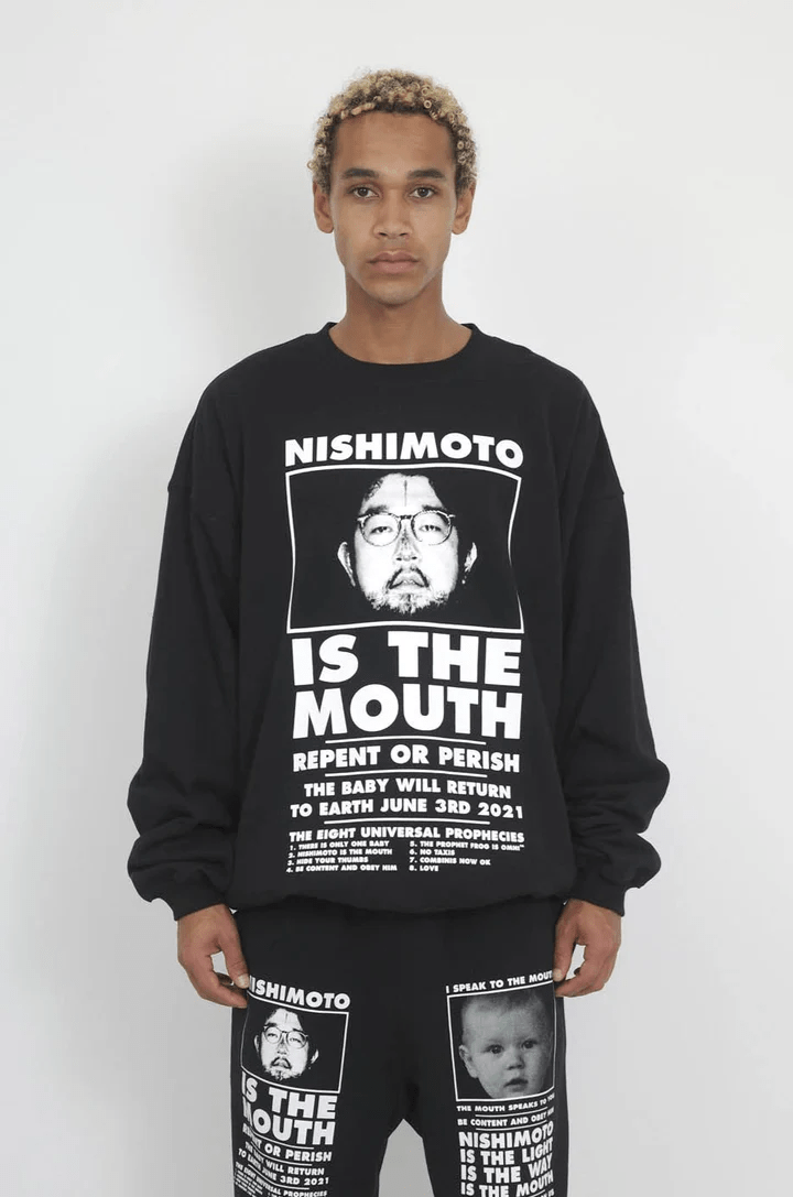 NISHIMOTO IS THE MOUTH/ニシモトイズザマウス/SWEATSHIRT NIM-L14CM BLACK M