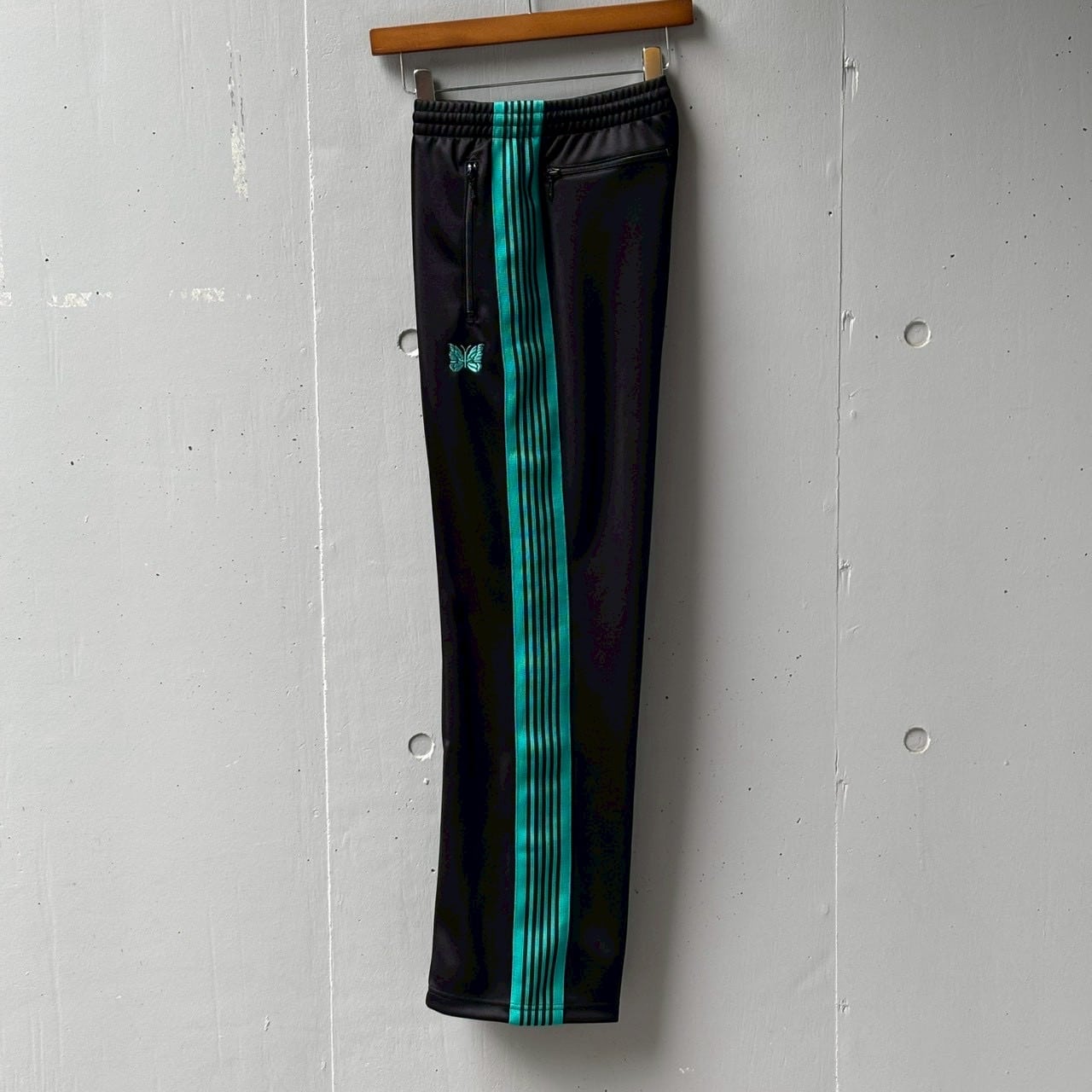 Needles【B'2nd Exclusive】/ニードルズ【B'2nd別注】/Track Pant-Poly smooth BLACK XS
