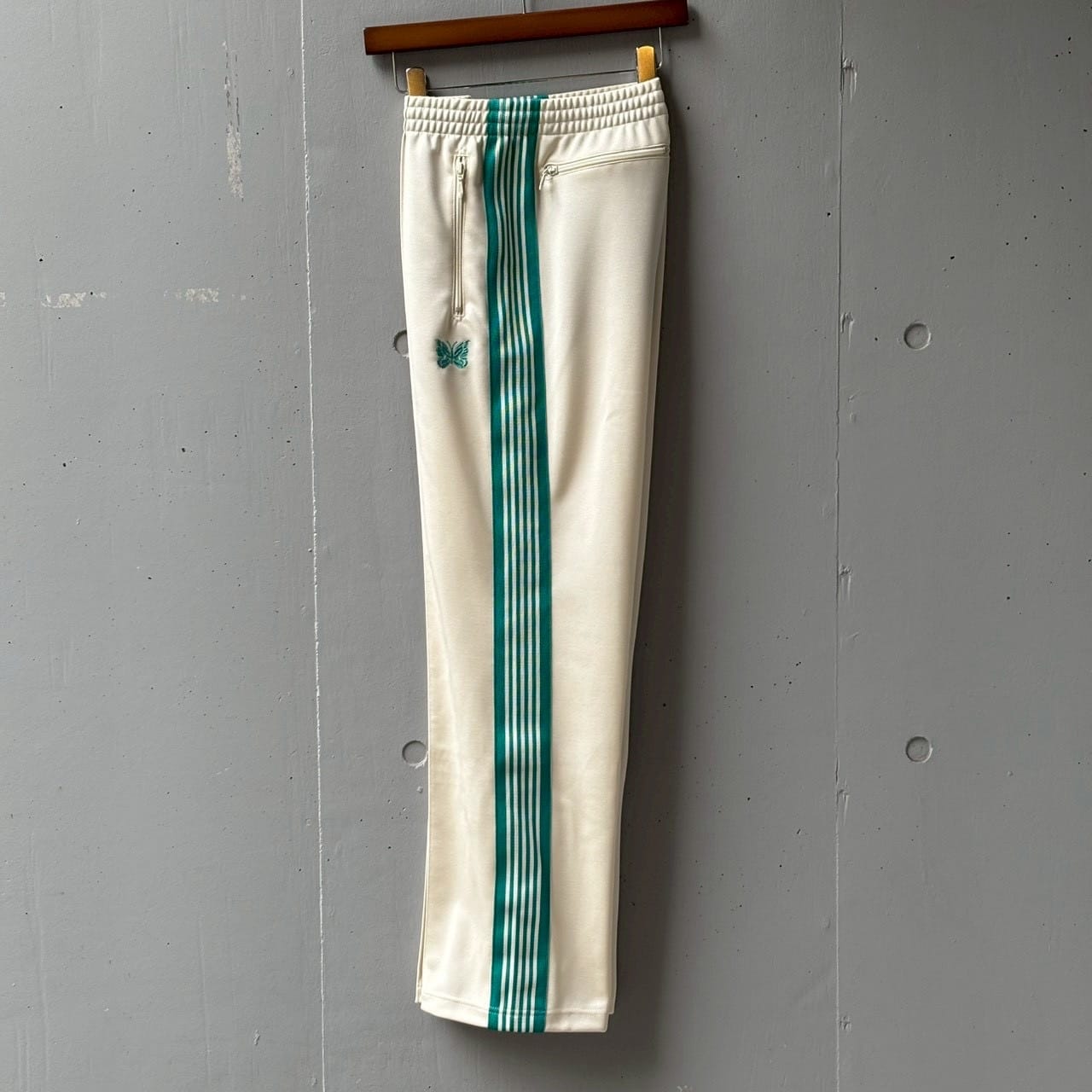 Needles【B'2nd Exclusive】/ニードルズ【B'2nd別注】/Track Pant-Poly smooth OFF WHITE XS