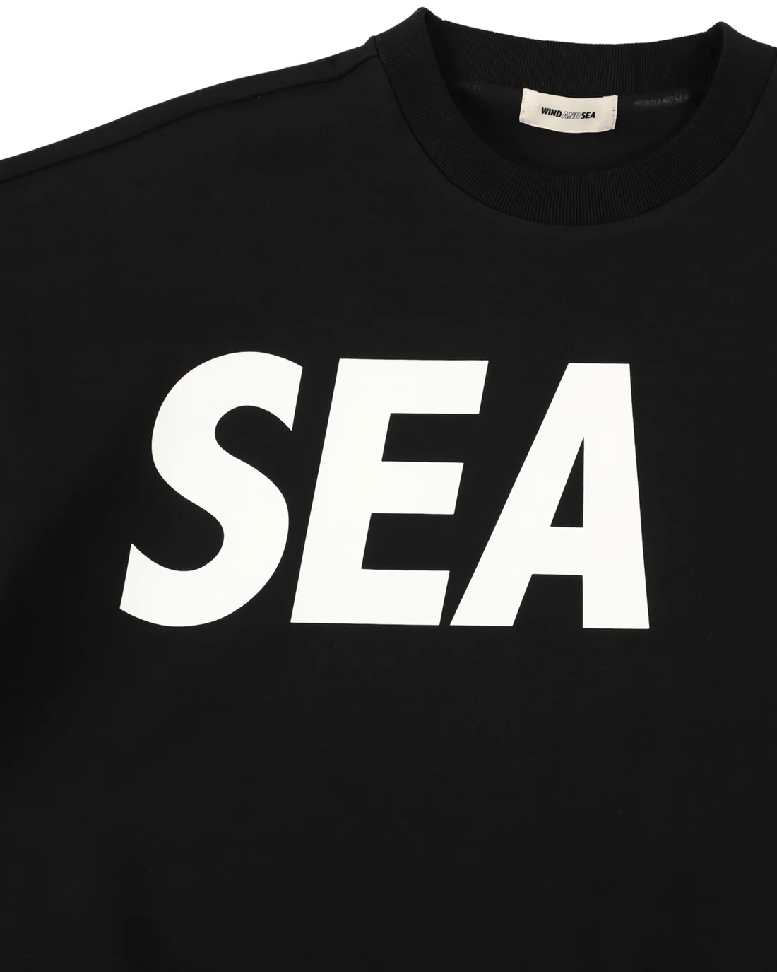 WINDANDSEA/ウィンダンシー/Loose fit Crewneck Sweatshirt BLACK M