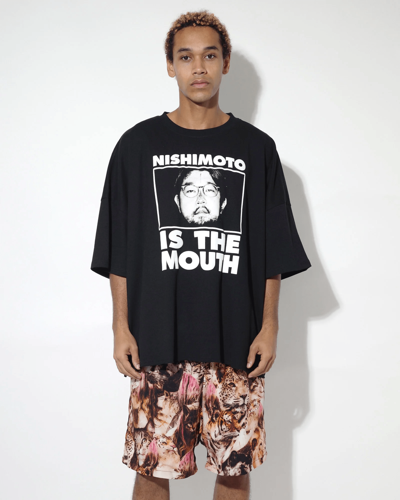 NISHIMOTO IS THE MOUTH/ニシモトイズザマウス/WIDE S/S TEE NIM-LWD11C BLACK S-M