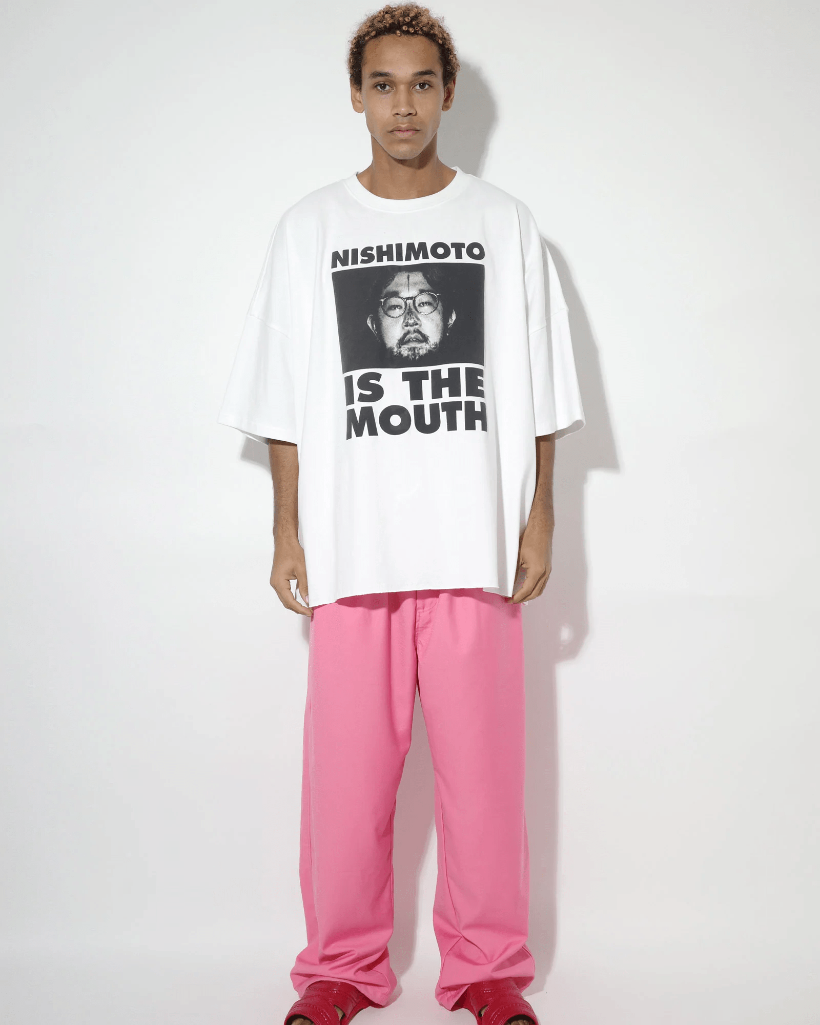 NISHIMOTO IS THE MOUTH/ニシモトイズザマウス/WIDE S/S TEE NIM-LWD11C WHITE S-M