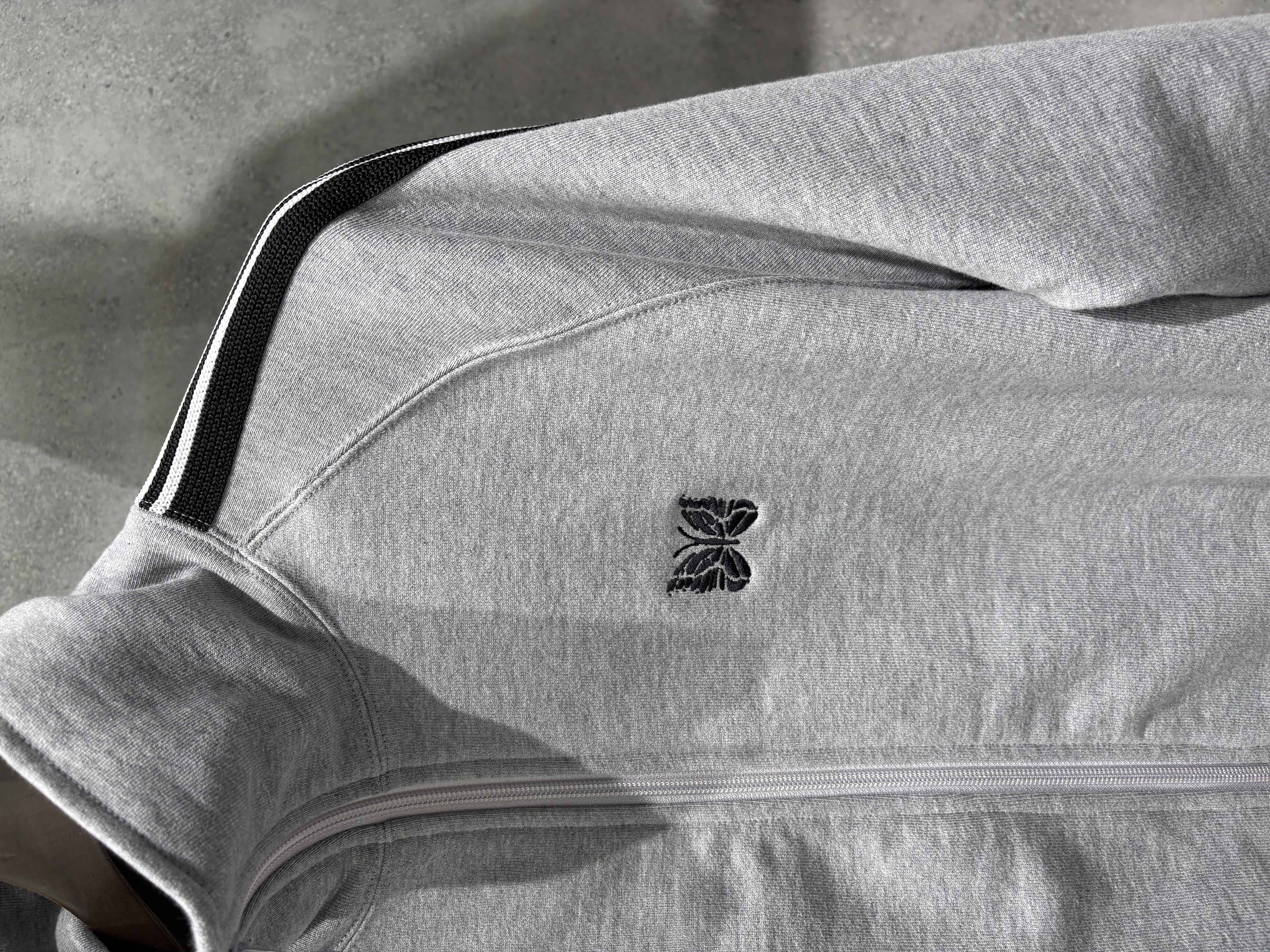 Needles/ニードルズ/【B'2nd EXCLUSIVE】Track Jacket - Cotton Jersey GRAY×WHITE M