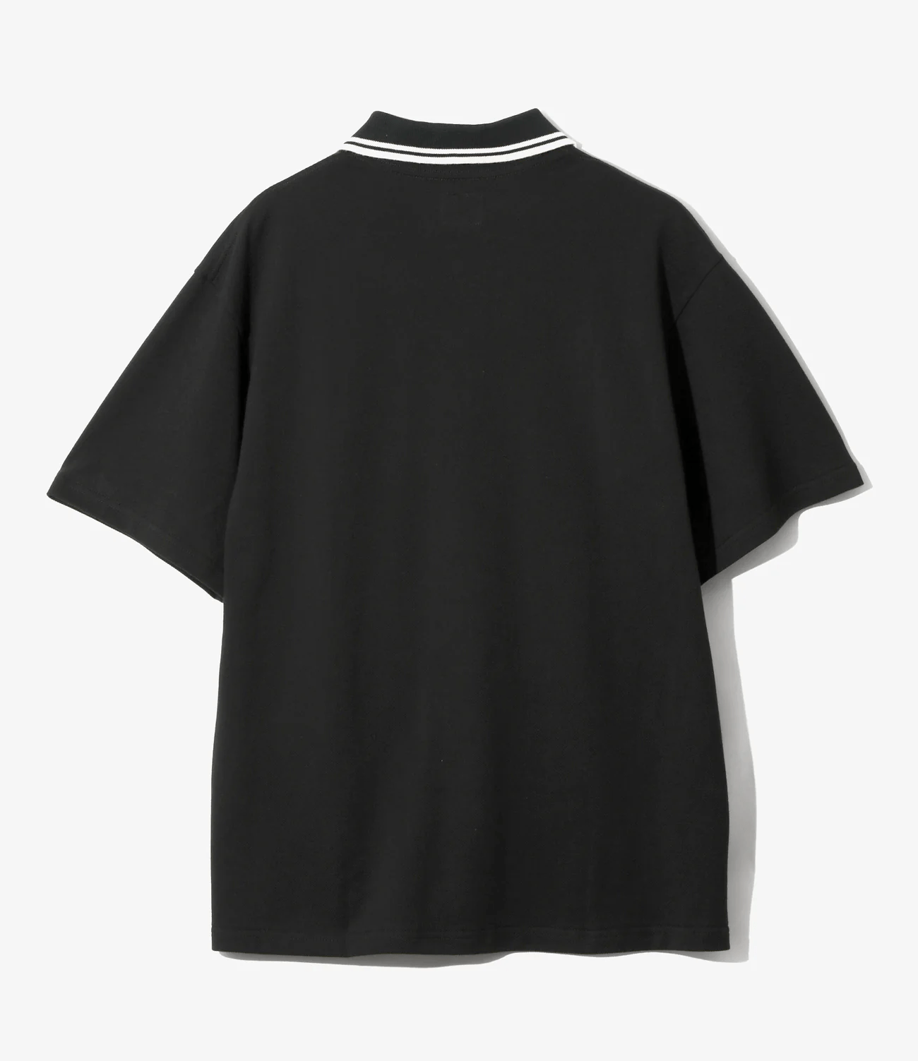 Needles/ニードルズ/REGULAR COLLAR POLO - COTTON PIQUE BLACK S