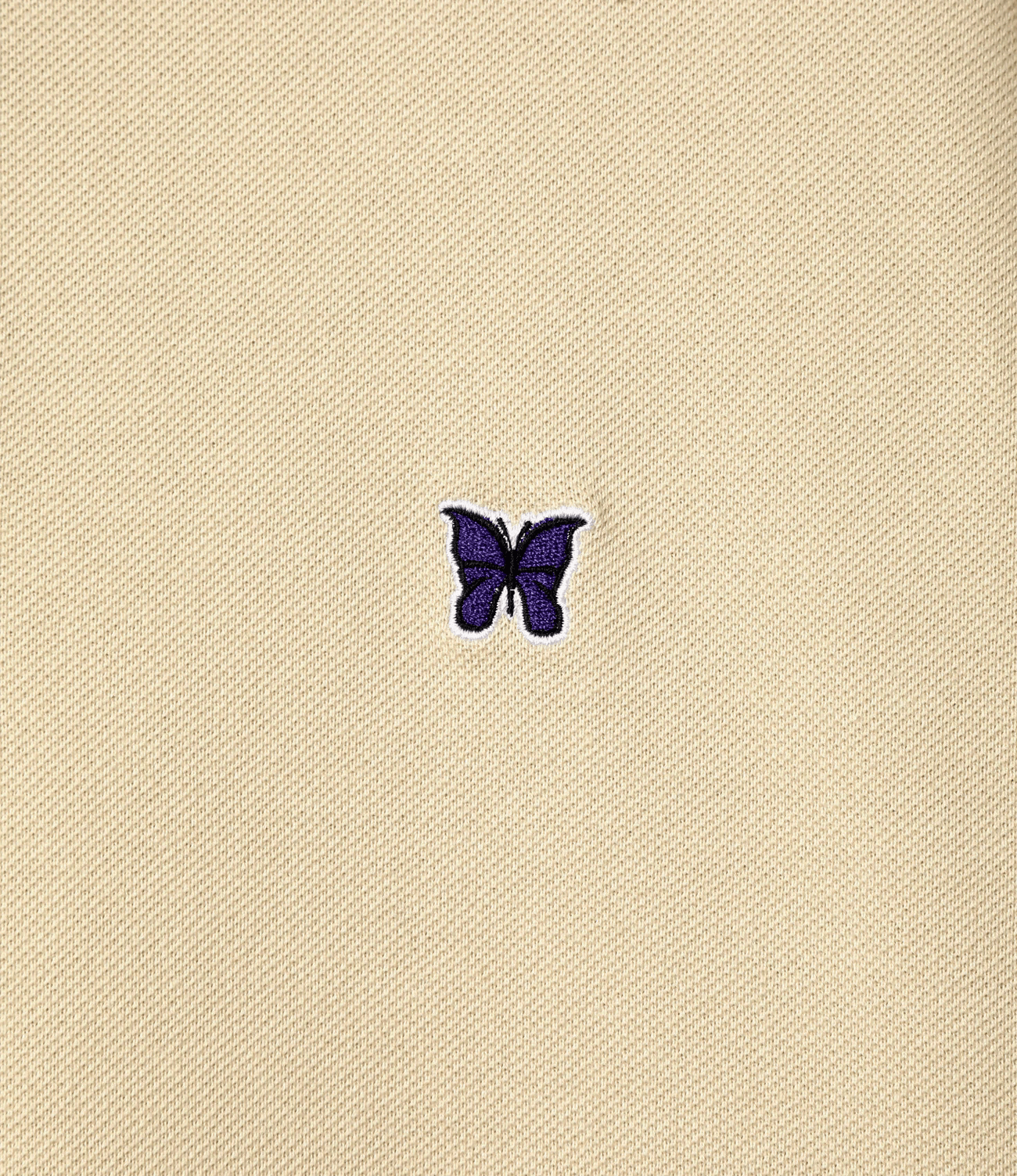 Needles/ニードルズ/REGULAR COLLAR POLO - COTTON PIQUE BEIGE S