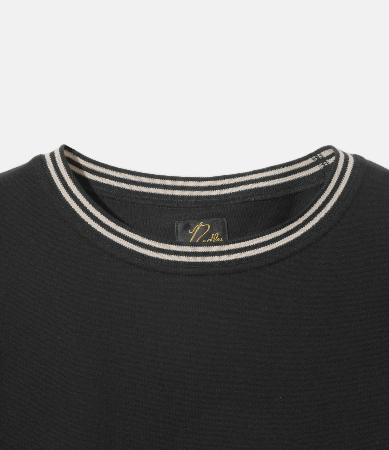 Needles/ニードルズ/RINGER TEE - COTTON PIQUE BLACK S