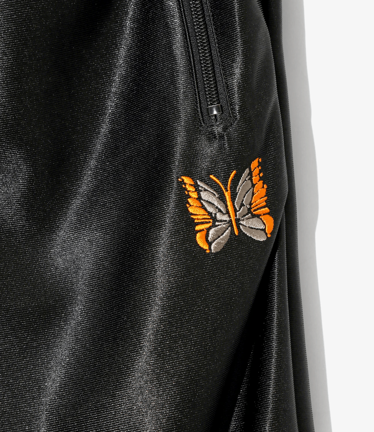 Needles/ニードルズ/TRACK PANT - TRICOT SATEEN BLACK S