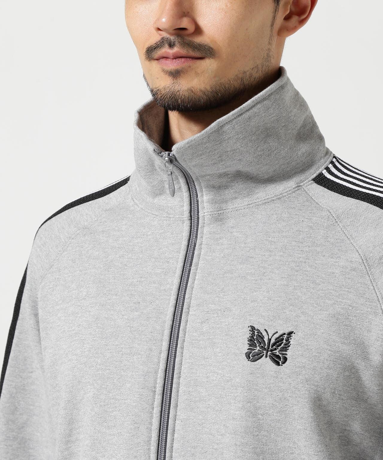 Needles/ニードルズ/【B'2nd EXCLUSIVE】Track Jacket - Cotton Jersey GRAY S