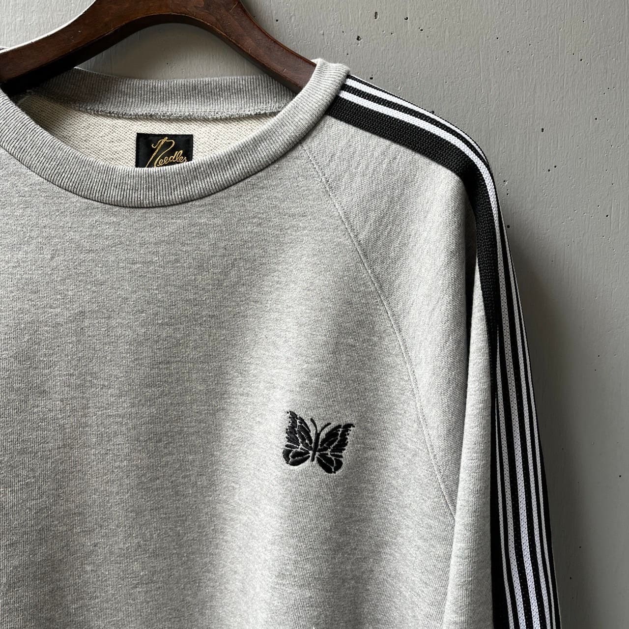 Needles/ニードルズ/【B'2nd EXCLUSIVE】Track Crew Neck - Cotton Jersey GRAY S
