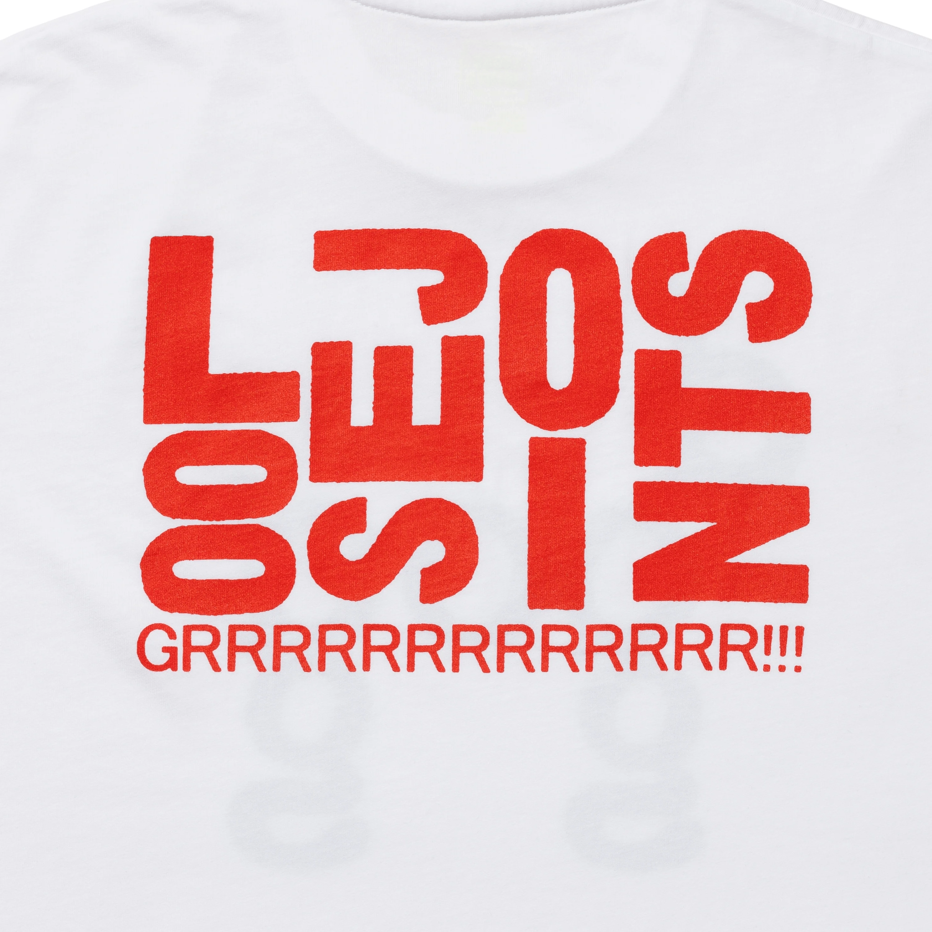 loosejoints/ルーズジョインツ/JASON FOX - 'DOG' S/S TEE WHITE S