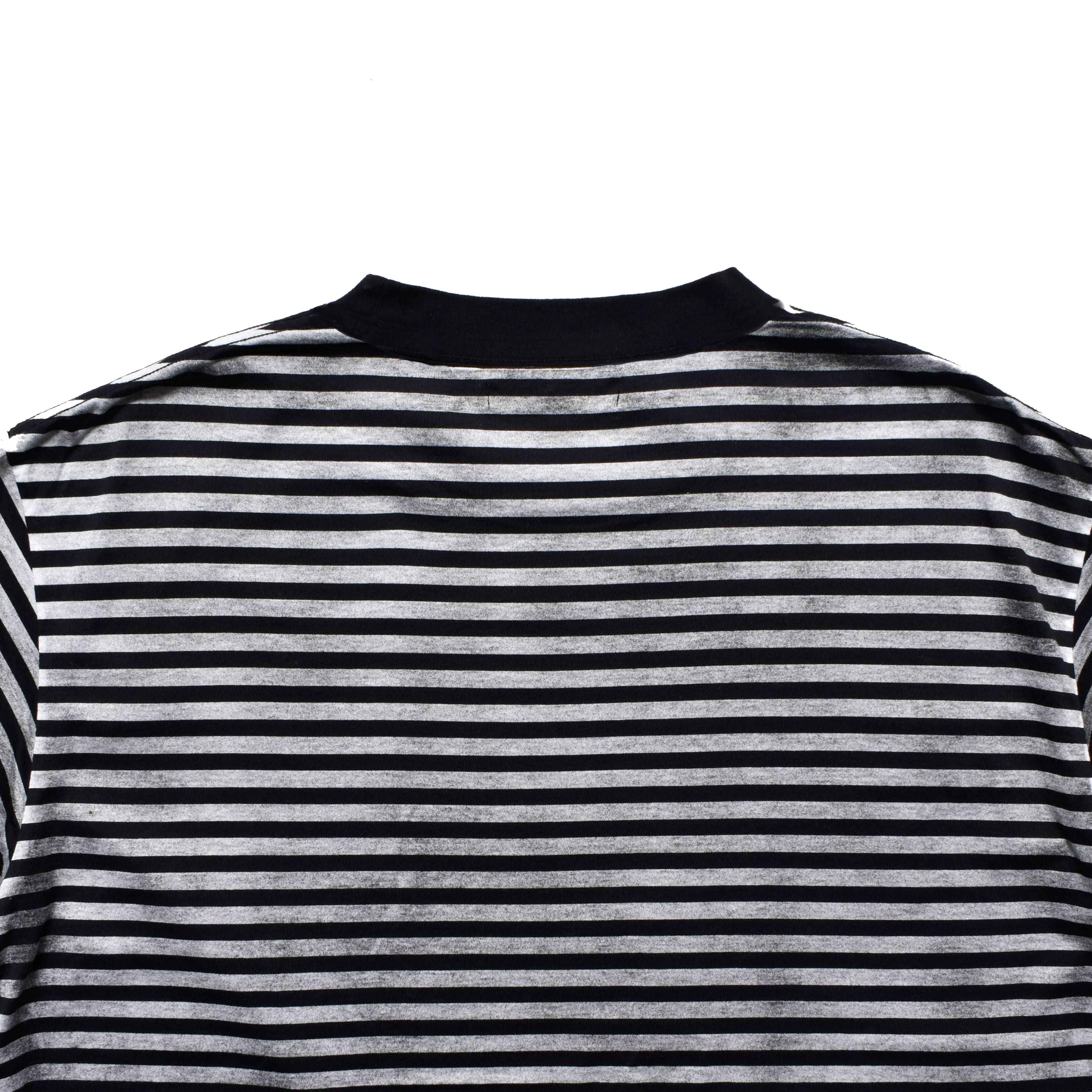 MINEDENIM/マインデニム/Seepage Border Crewneck T-SH(1 BLACK