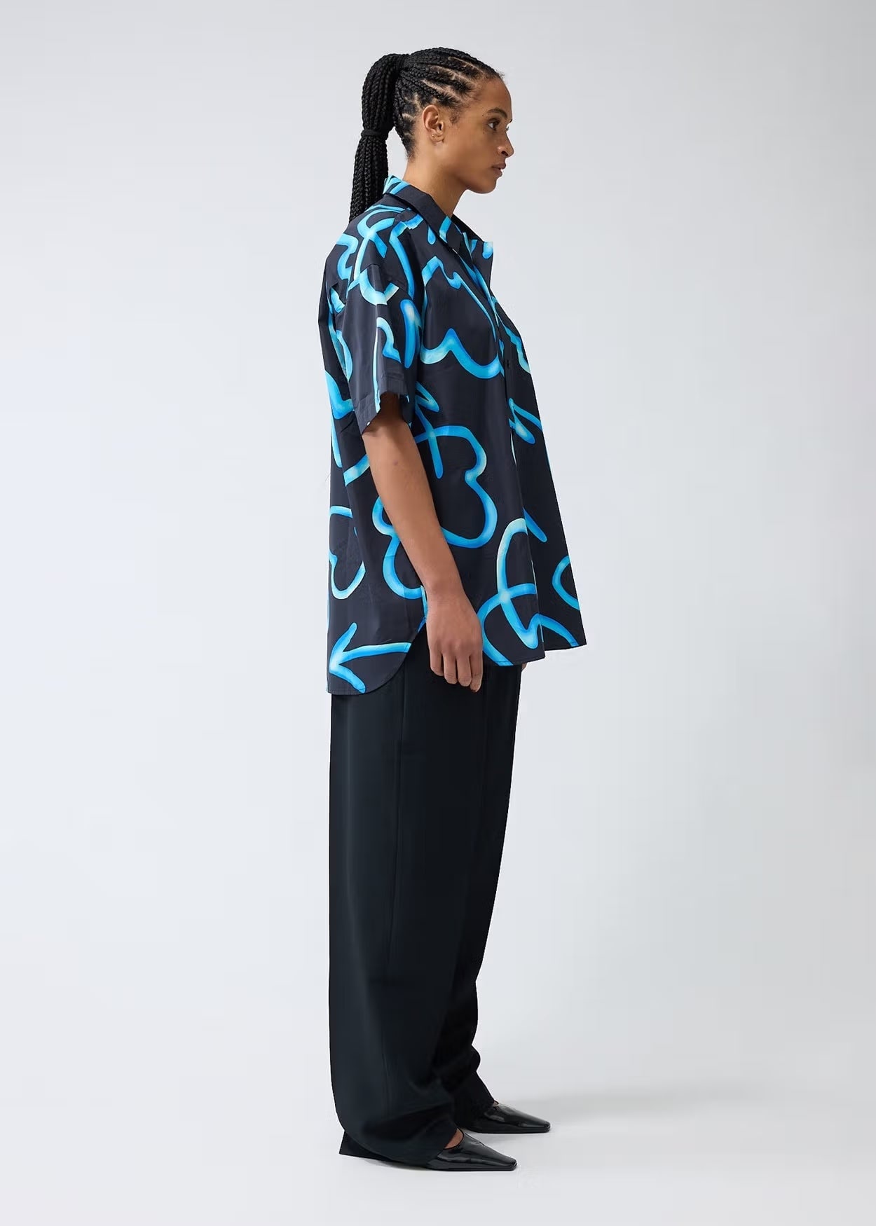 New Amsterdam/ニューアムステルダム/LOVER SHIRT SHORT SLEEVES BLACK S