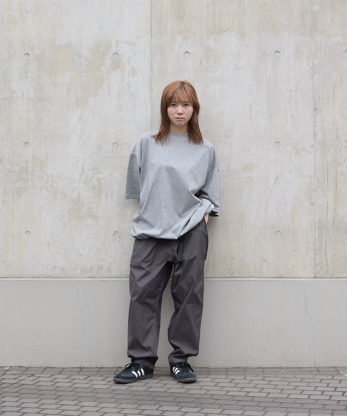 meltum/メルタム/BORDER BALLOON TEE S/S GREY 2
