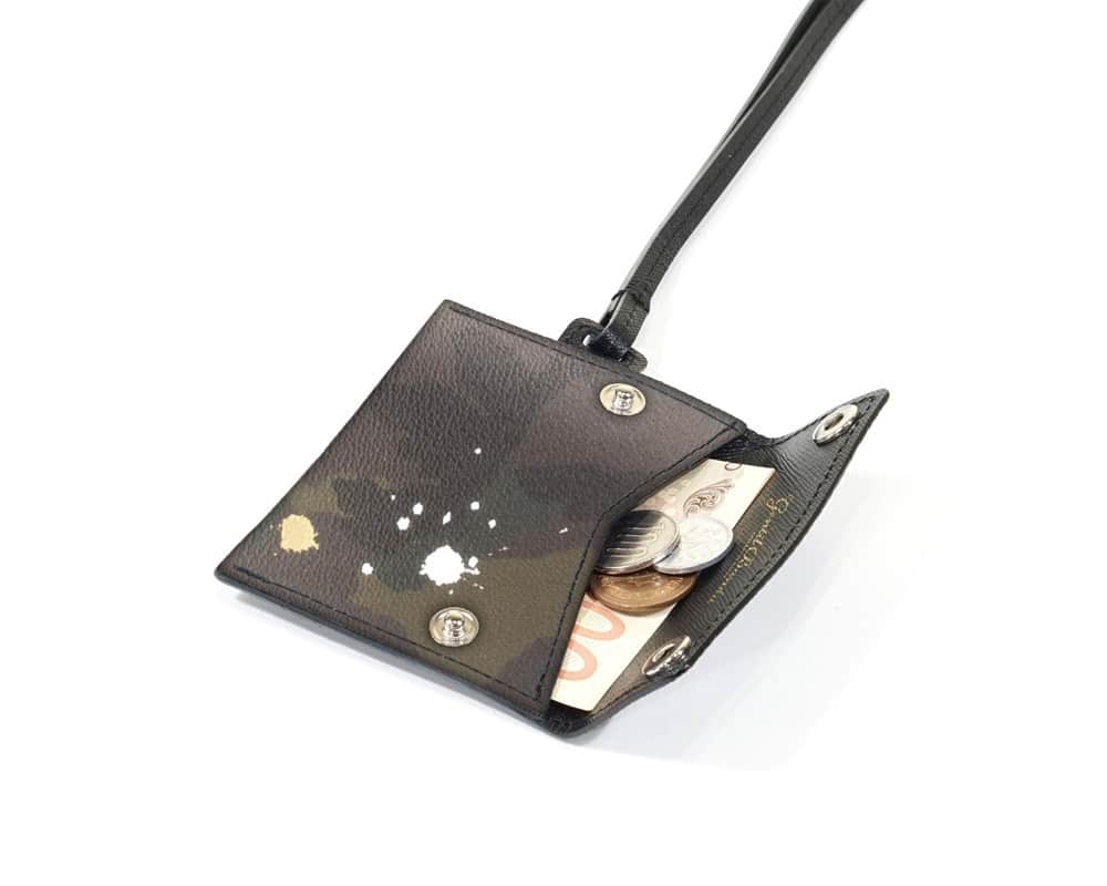 GENTIL BANDIT/ジャンティバンティ/ネックスマートウォレット カーキカモ F