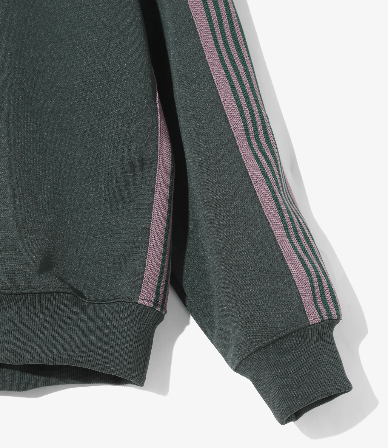 Needles/ニードルズ/Track Crew Neck Shirt - Poly Smooth B-green M