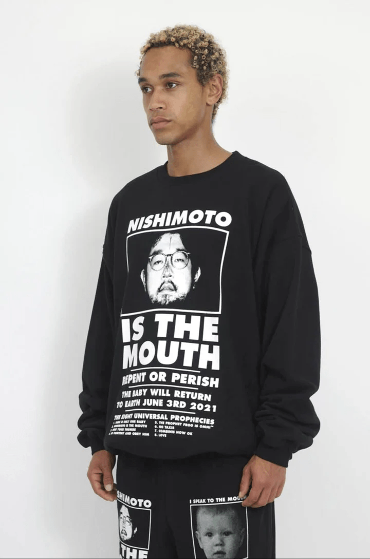 NISHIMOTO IS THE MOUTH/ニシモトイズザマウス/SWEATSHIRT NIM-L14CM BLACK M