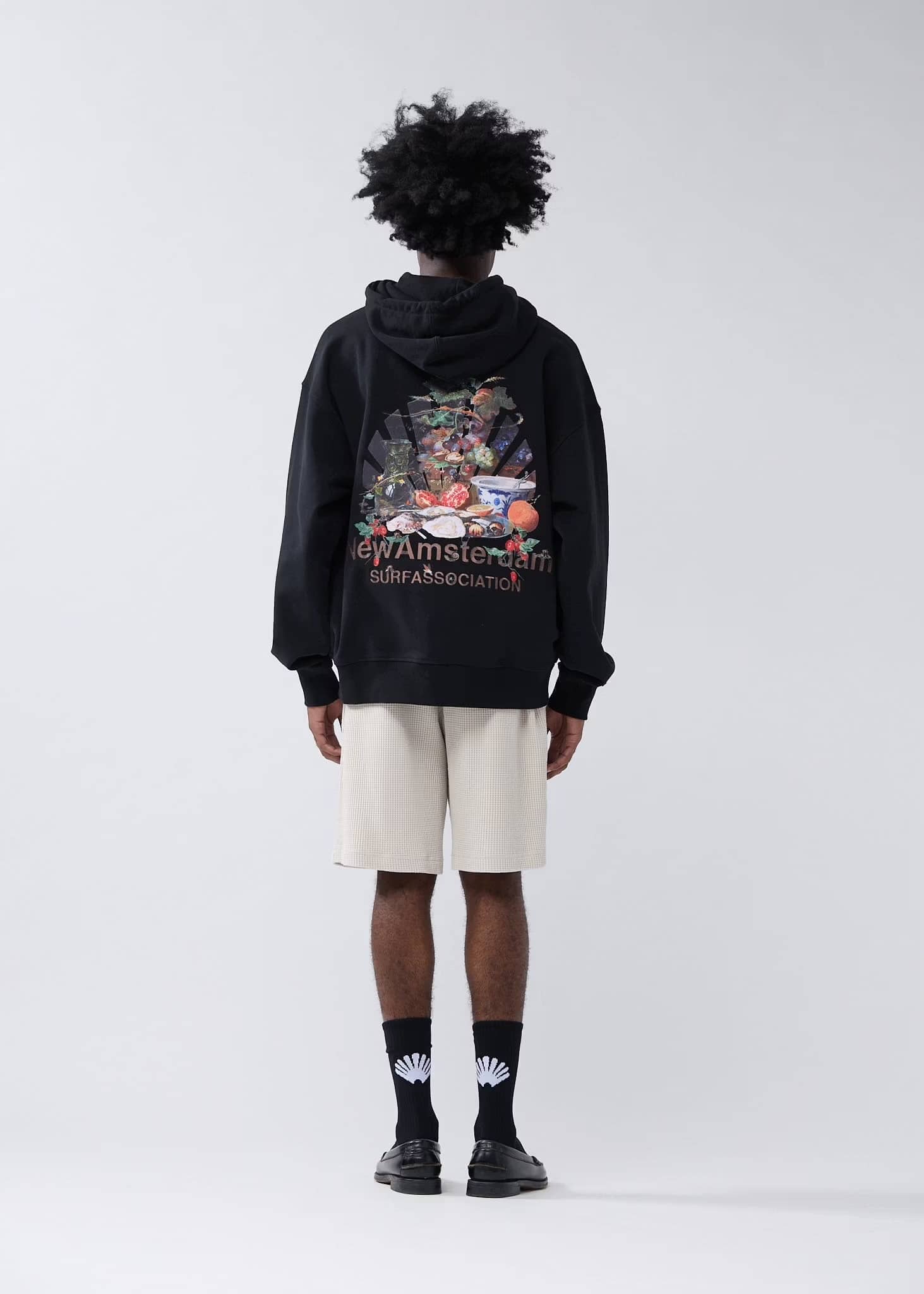 NewAmsterdam/ニューアムステルダム/BUFFET HOODIE BLACK BLACK S