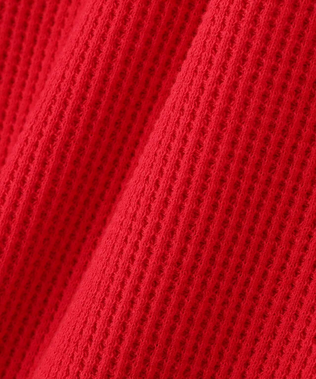 DISCOVERED/ディスカバード/別注BONE WAFFLE LONG SLEEVE TEE RED 3