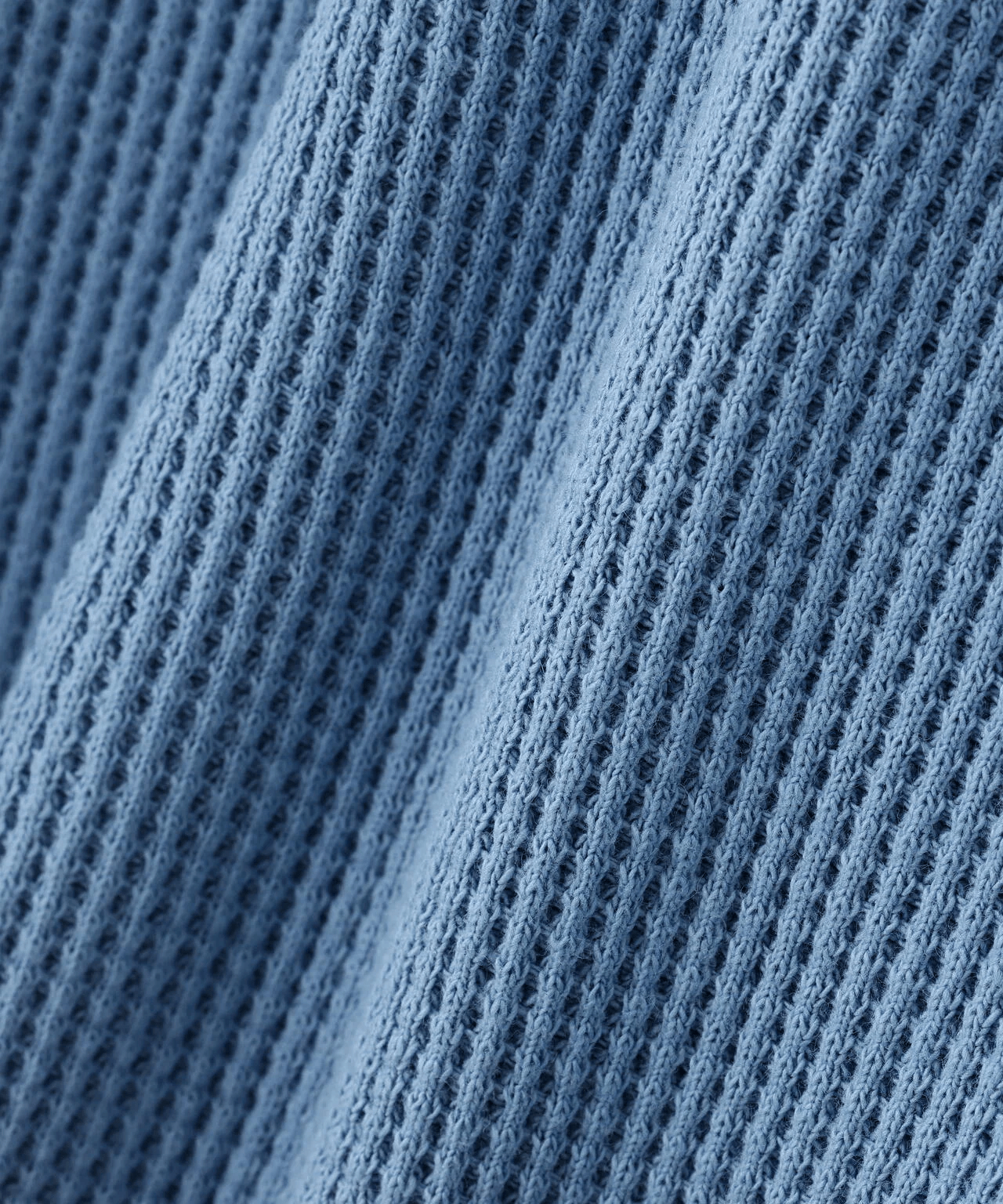 DISCOVERED/ディスカバード/別注BONE WAFFLE LONG SLEEVE TEE  BLUE 1