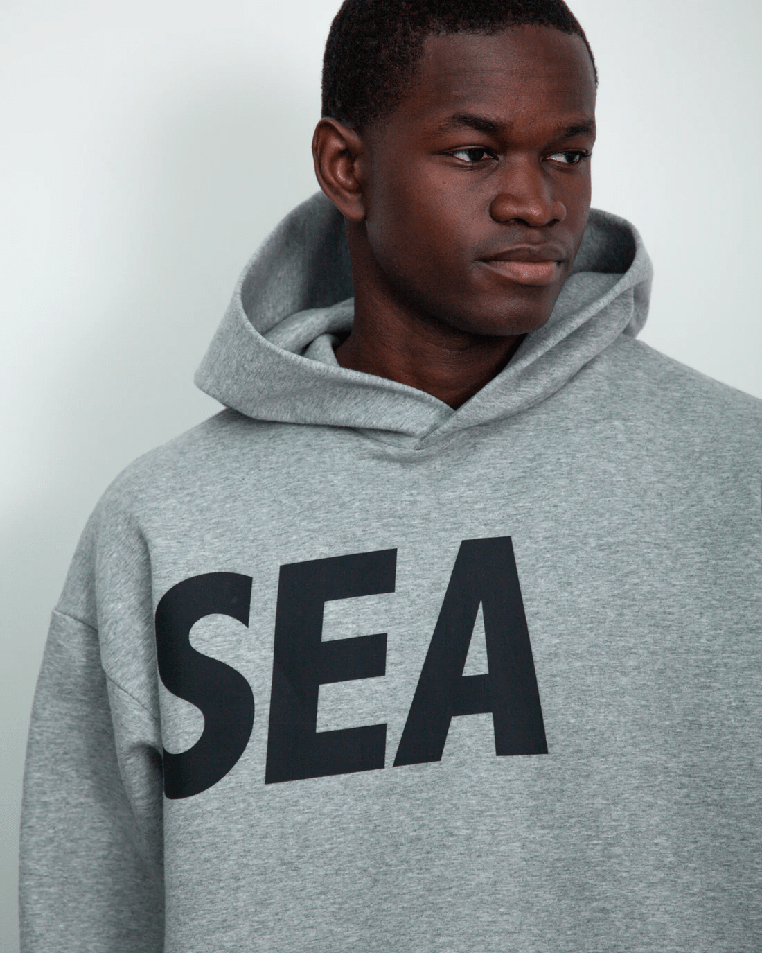 WINDANDSEA/ウィンダンシー/Loose fit Hooded Sweatshirt GRAY M