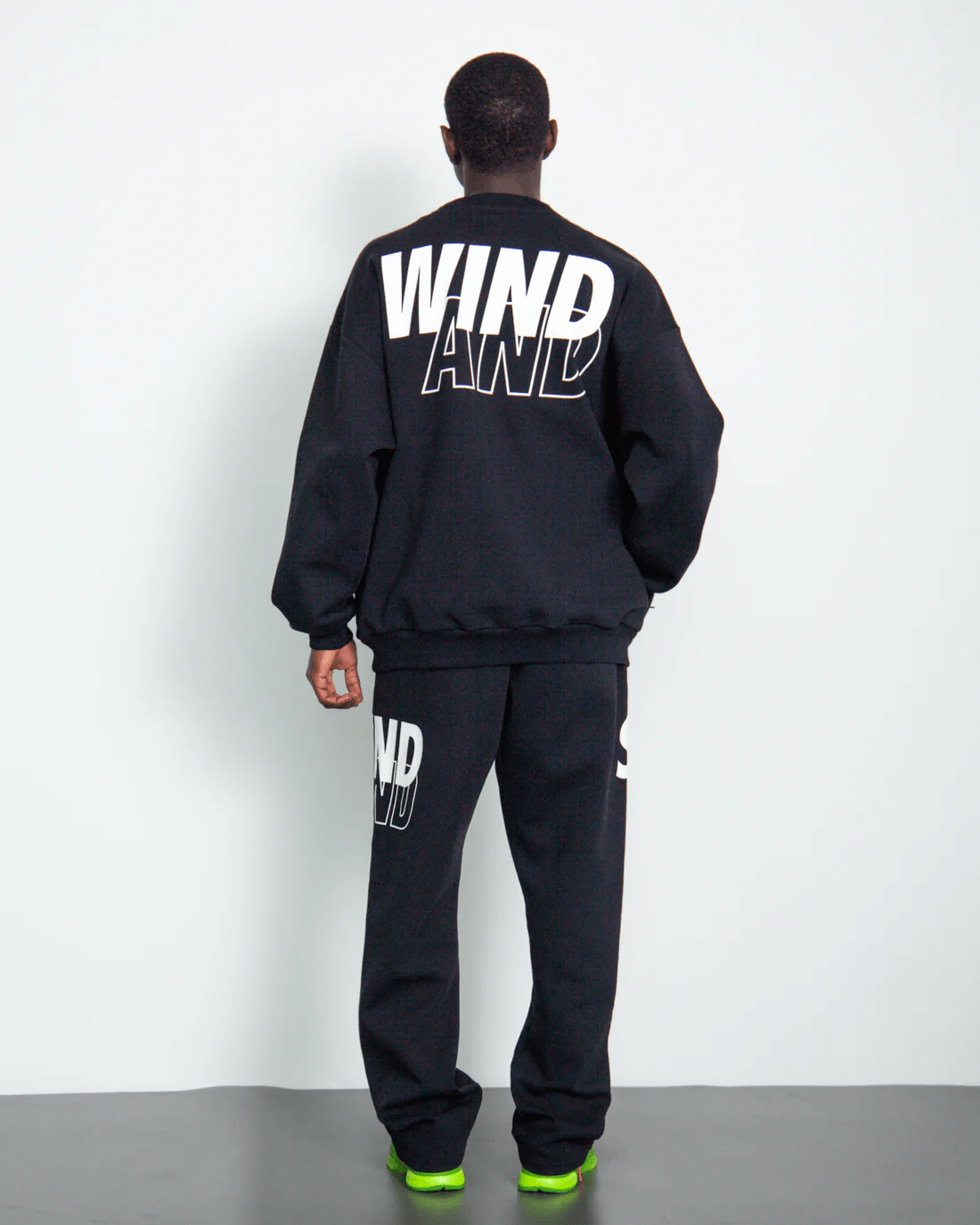 WINDANDSEA/ウィンダンシー/RELAXED FIT PONTE SWEAT PANT BLACK M