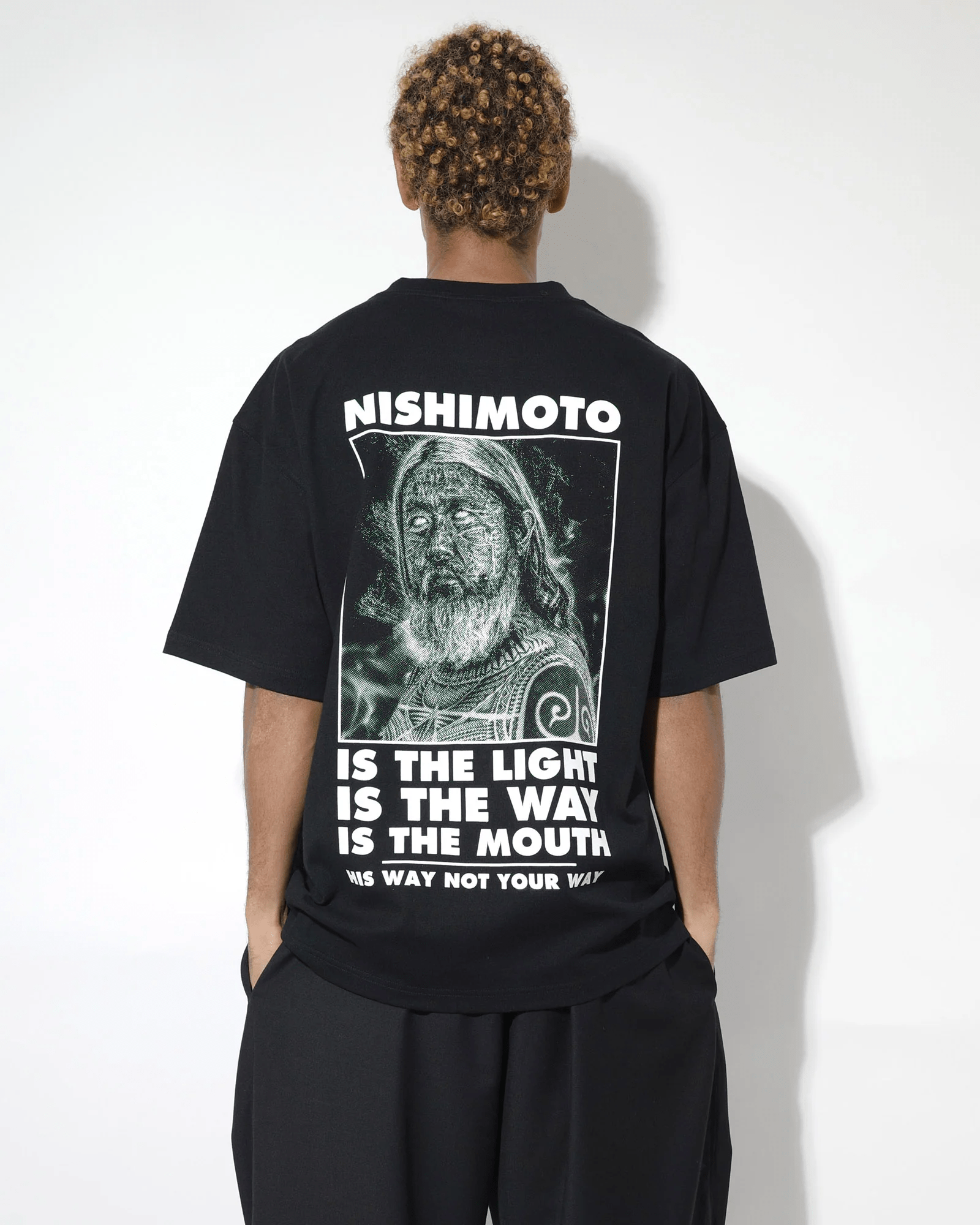 NISHIMOTO IS THE MOUTH/ニシモトイズザマウス/S/S TEE NIM-T21 BLACK M
