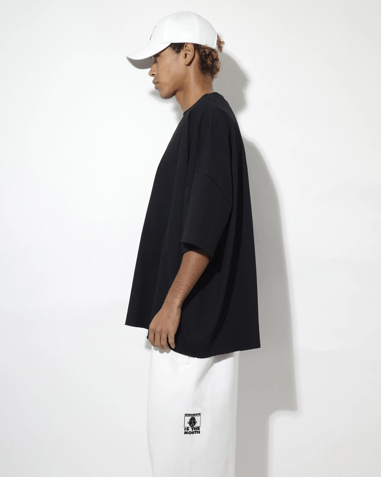 NISHIMOTO IS THE MOUTH/ニシモトイズザマウス/WIDE S/S TEE NIM-EWD01 BLACK S-M