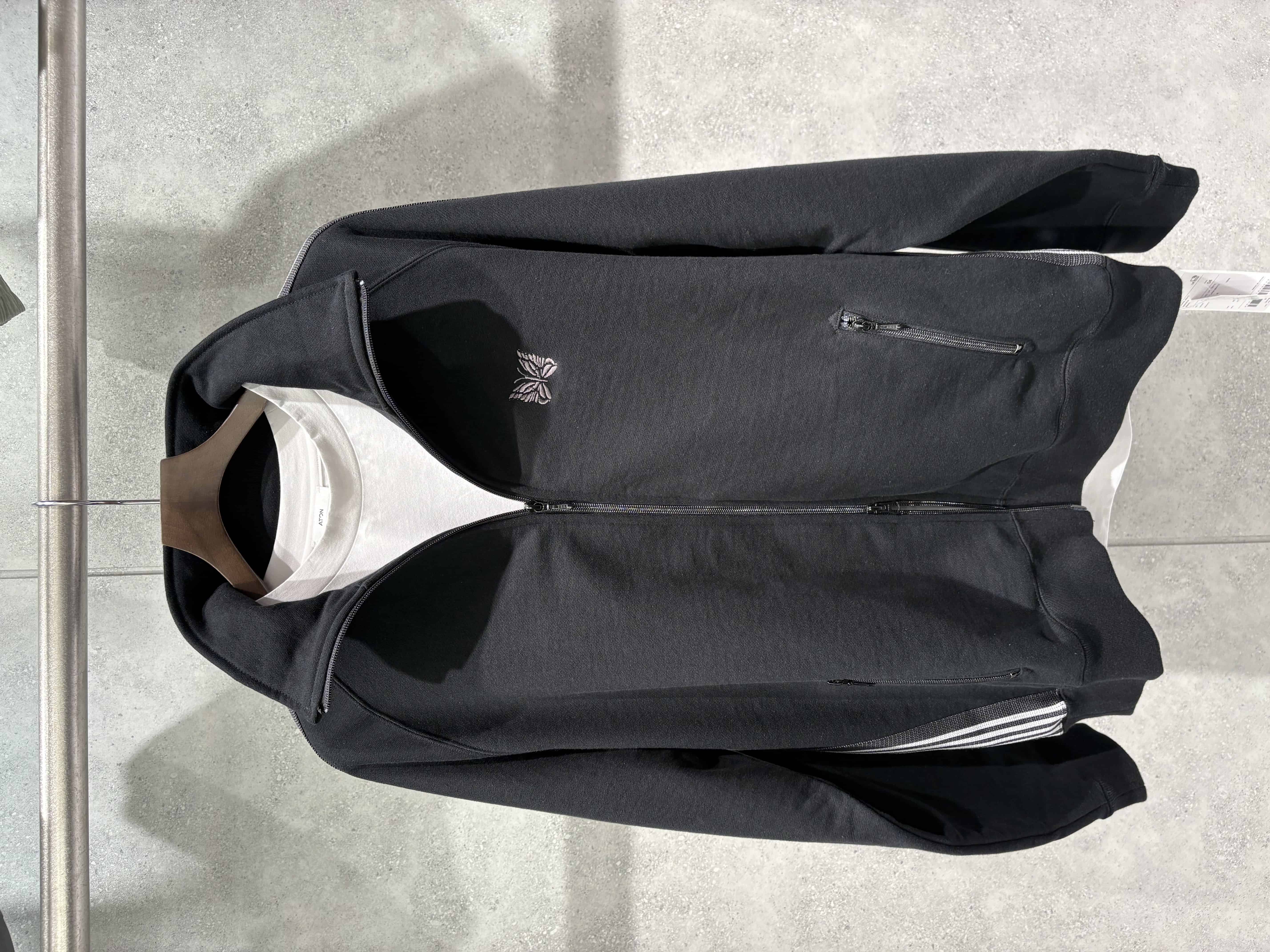 Needles/ニードルズ/【B'2nd EXCLUSIVE】Track Jacket - Cotton Jersey BLACK×WHITE M