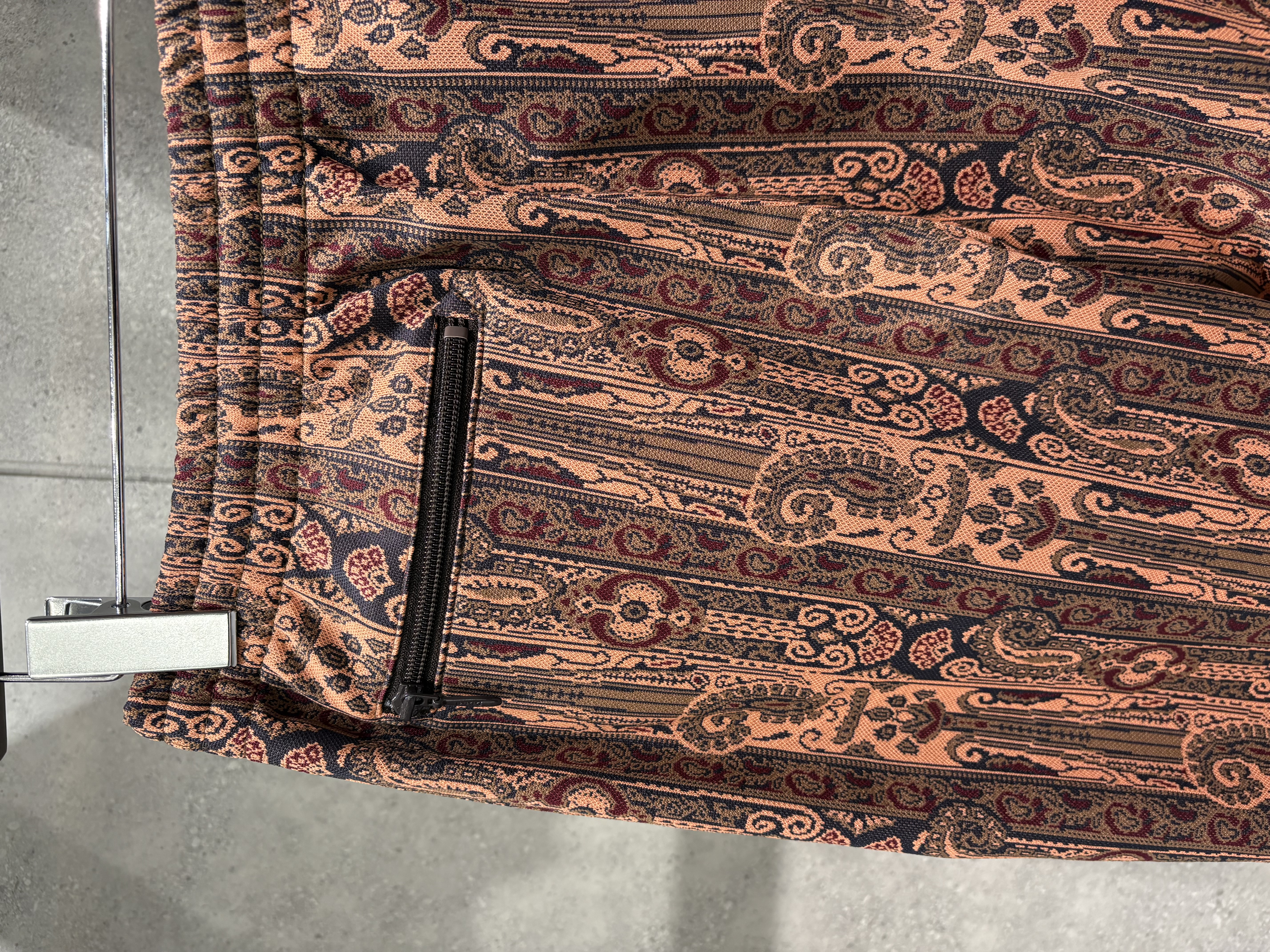 Needles/ニードルズ/Track Pant - POLY JACQUARD E-orange XS