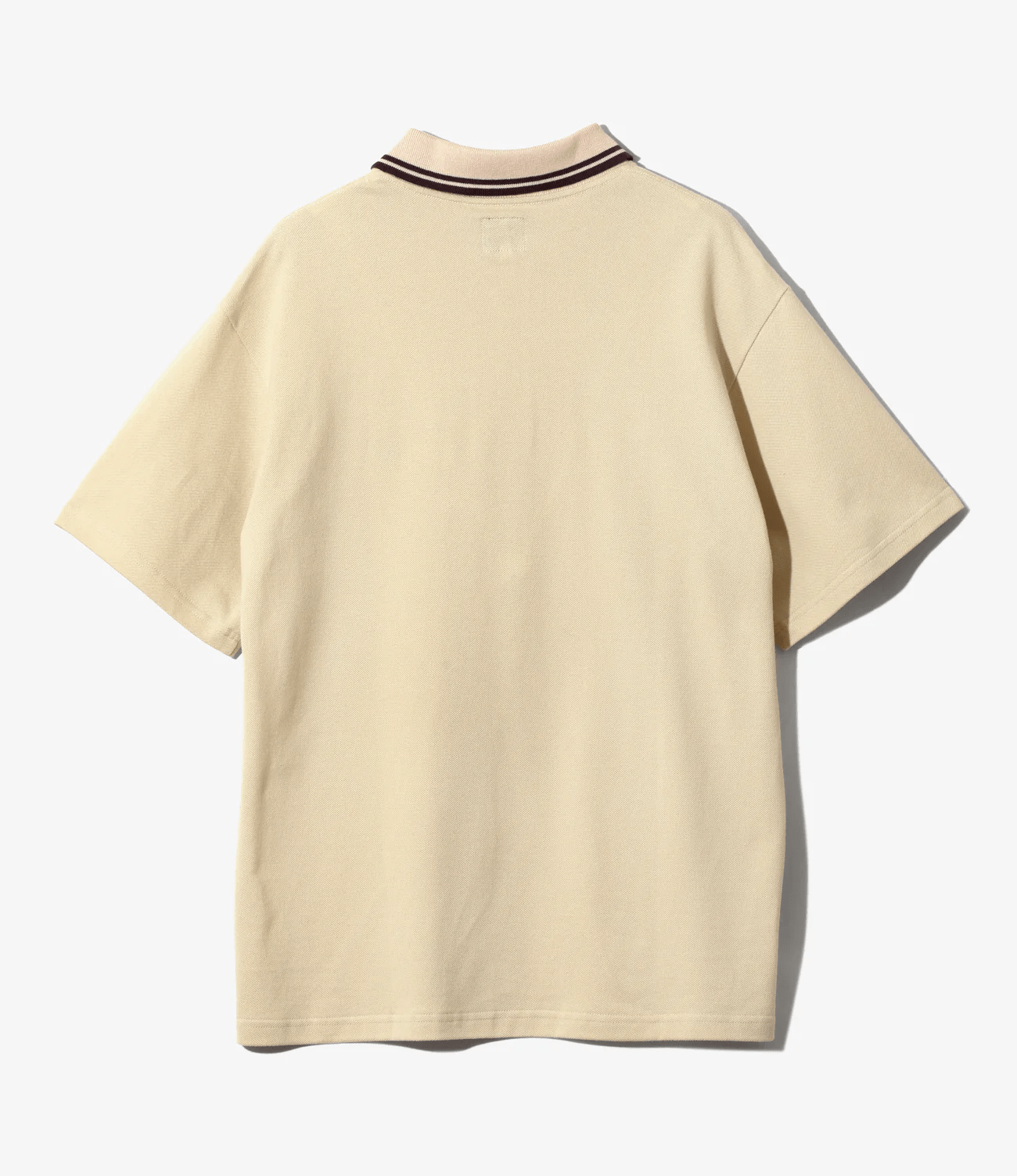 Needles/ニードルズ/REGULAR COLLAR POLO - COTTON PIQUE BEIGE S