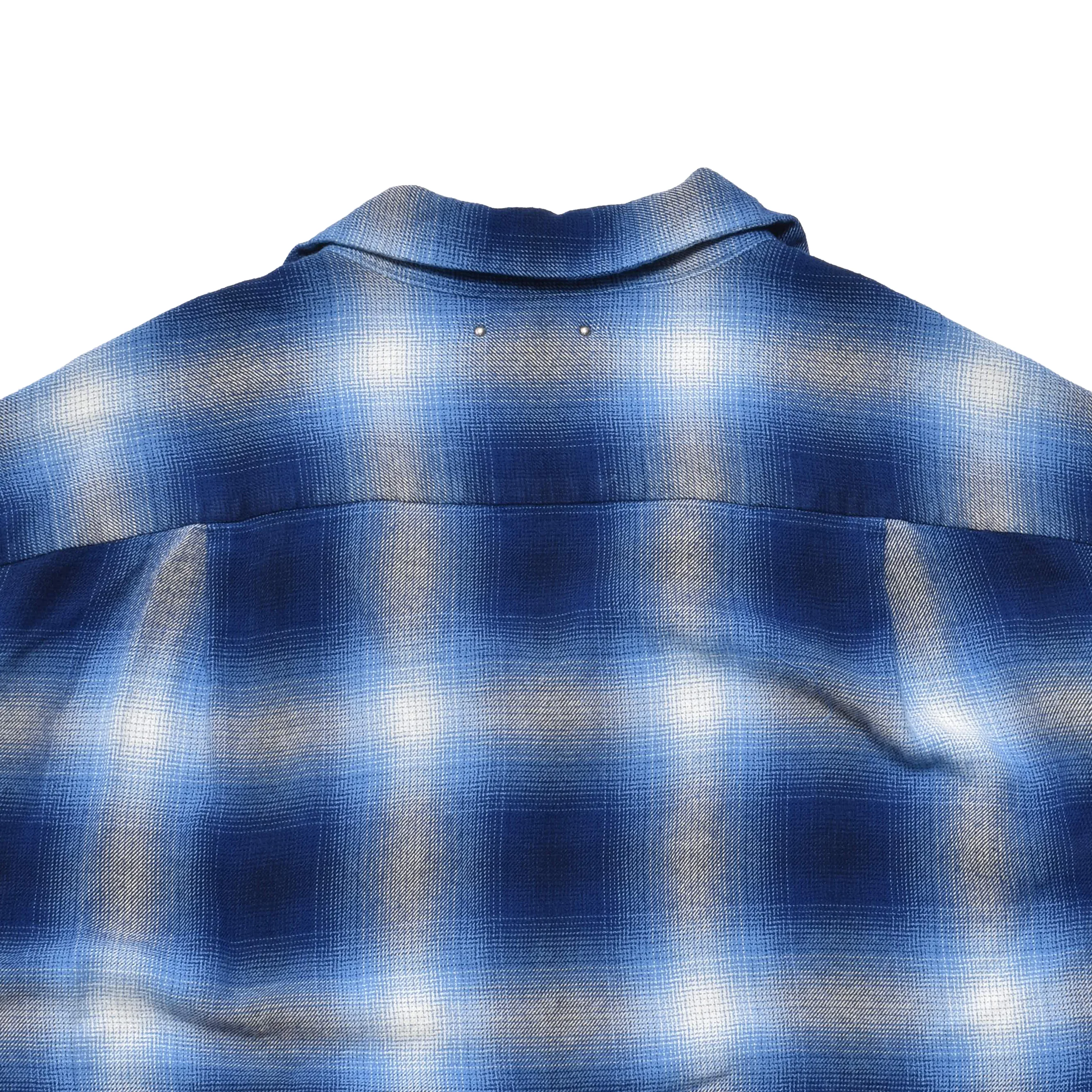 MINEDENIM/マインデニム/R.Flannel Ombre Open Collar SH(1 BPT)｜ B