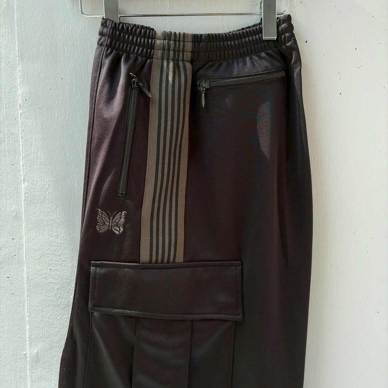 NEEDLES【B’2nd EXCLUSIVE】/ニードルズ【B'2nd別注】/H.D. Track Pant - BDU / Poly Smooth BLACK XS