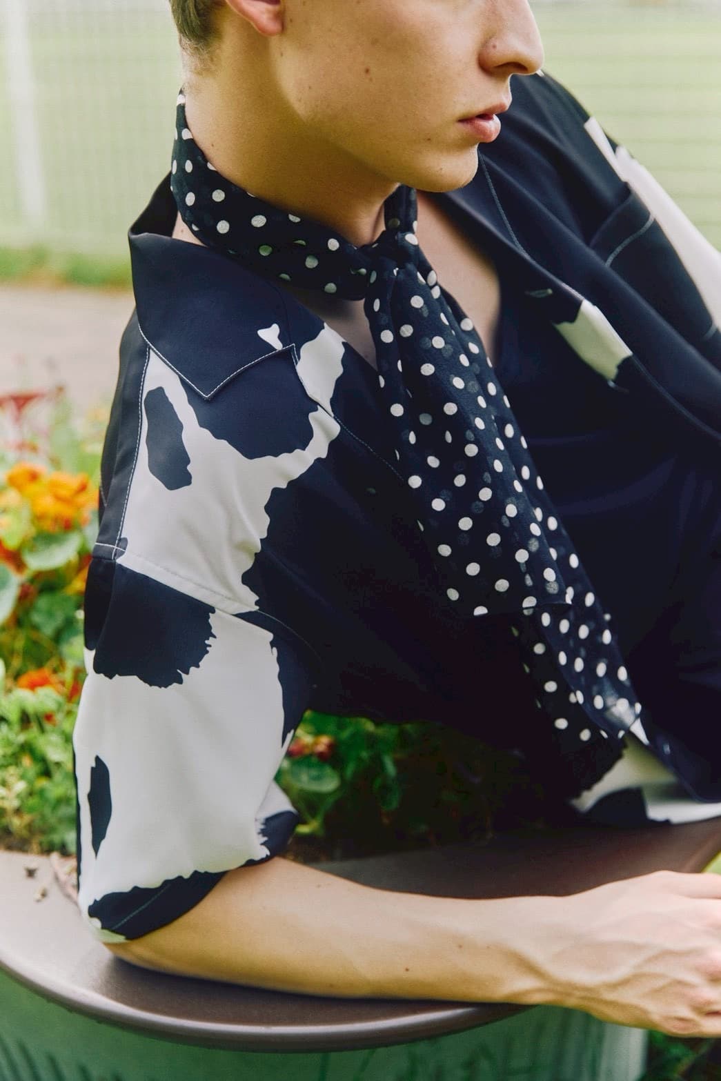HOLO MARKET/ホロマーケット/HMV S/S SHIRTS/総柄アロハ半袖シャツ BLACK 1