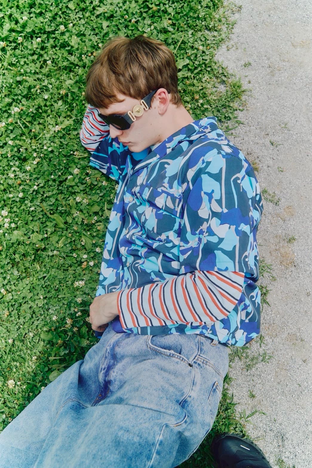 HOLO MARKET/ホロマーケット/HMV S/S SHIRTS/総柄アロハ半袖シャツ NAVY 1