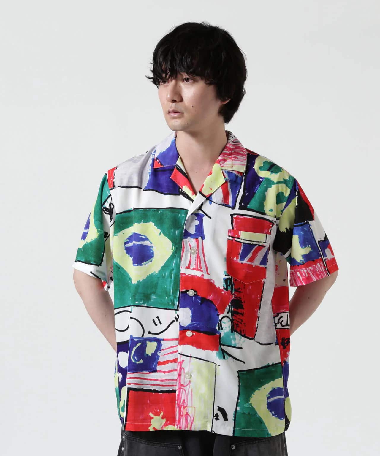 HOLO MARKET/ホロマーケット/HMV S/S SHIRTS/総柄アロハ半袖シャツ OTHER 1