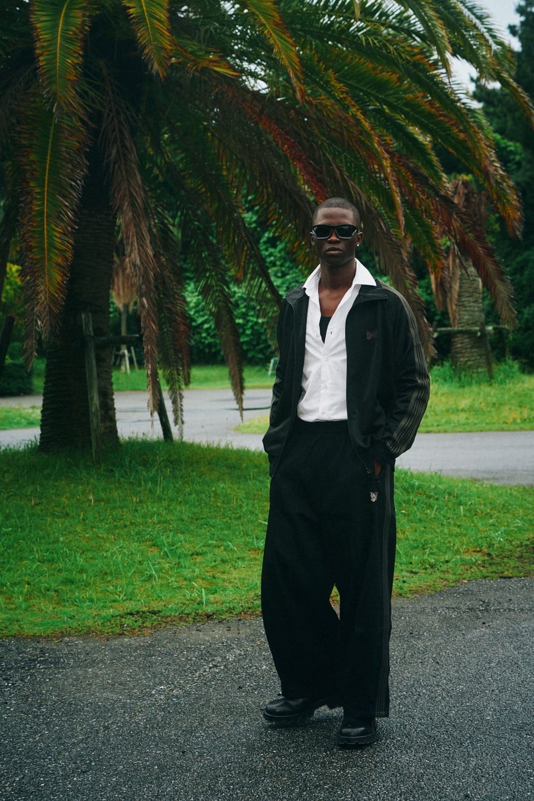 NEEDLES【B’2nd EXCLUSIVE】/ニードルズ【B'2nd別注】/H.D. Track Pant - Poly Smooth BLACK XS